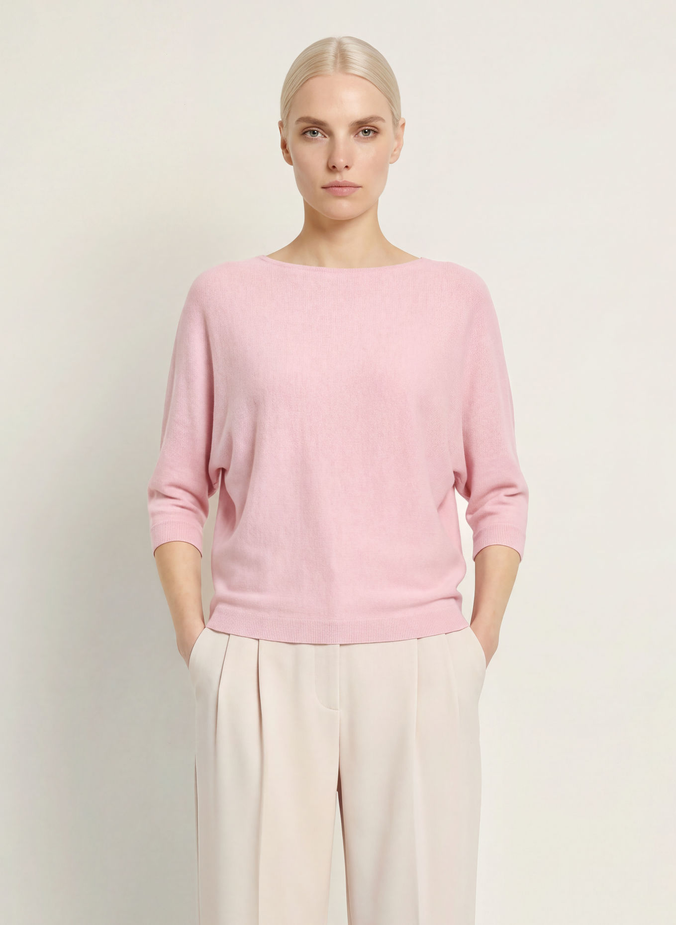Phase Eight Pullover CRISTINE mit 3/4-Arm: ROSÉ