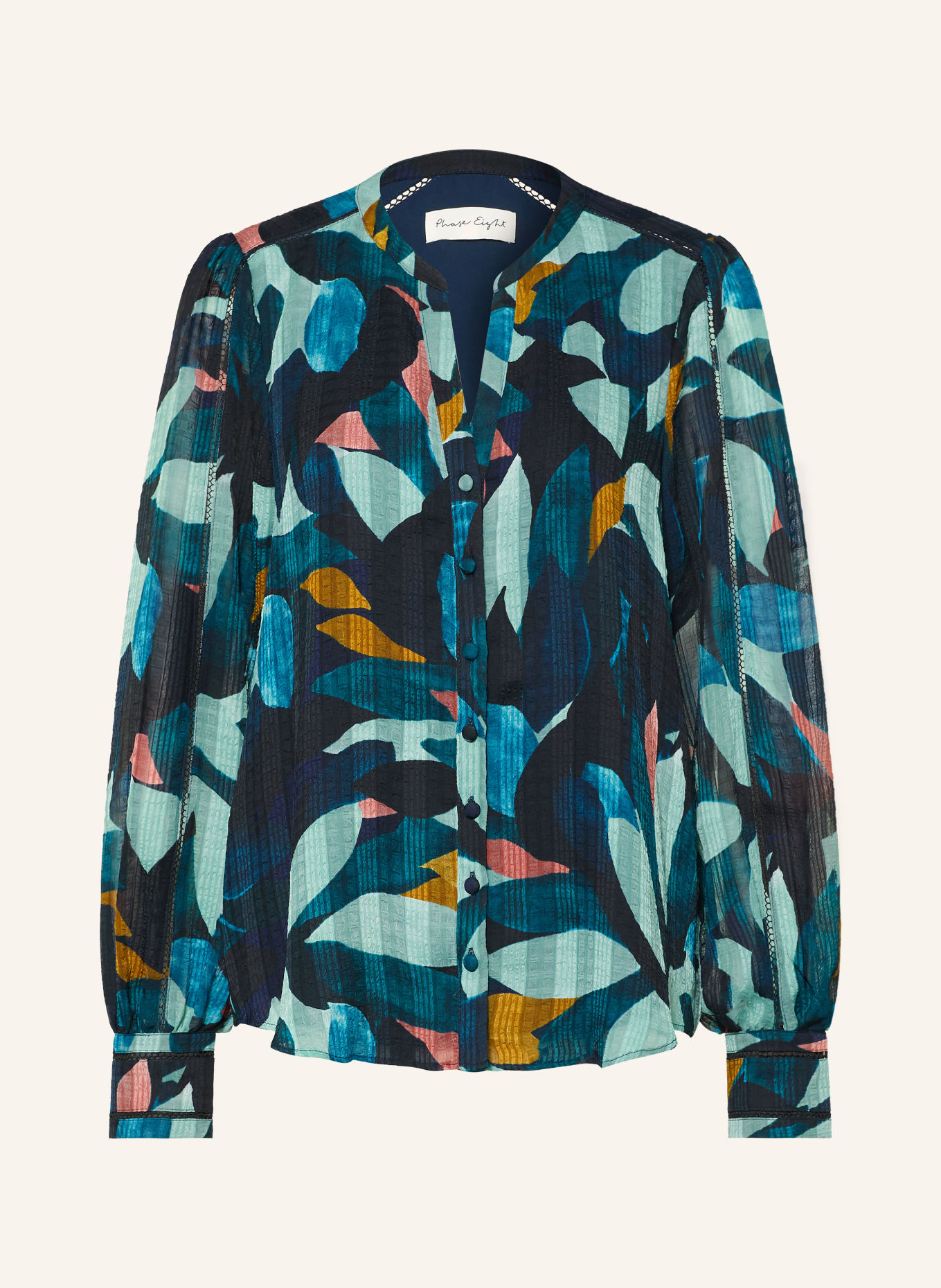 Phase Eight Bluse LYLA: PETROL / LACHS / TÜRKIS