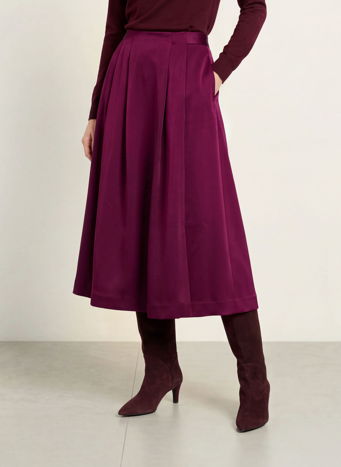 Phase Eight Satinrock SALLY: FUCHSIA