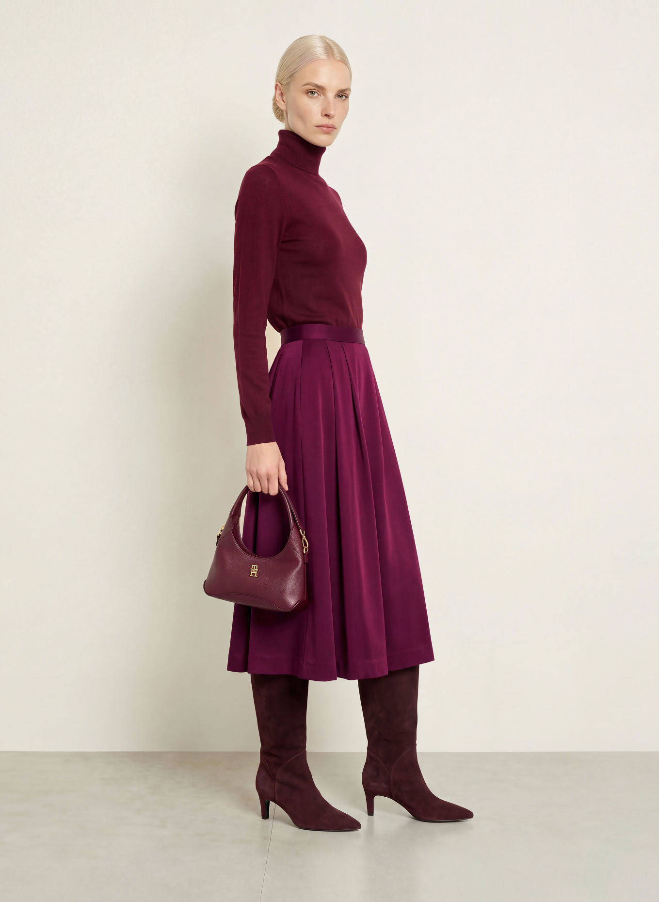 Phase Eight Satinrock SALLY: FUCHSIA