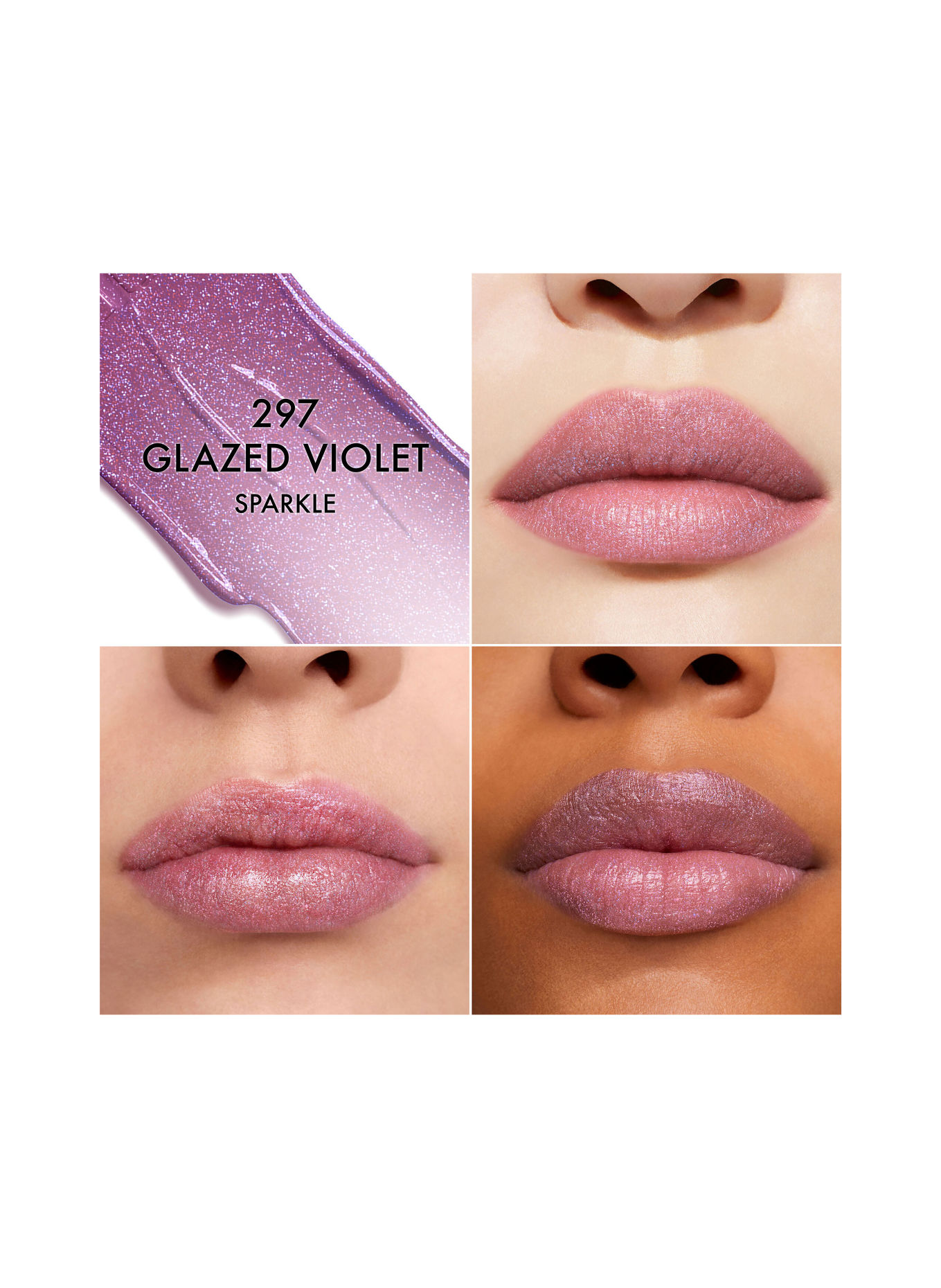 DIOR ROUGE DIOR - LIMITIERTE EDITION: 297 GLAZED VIOLET