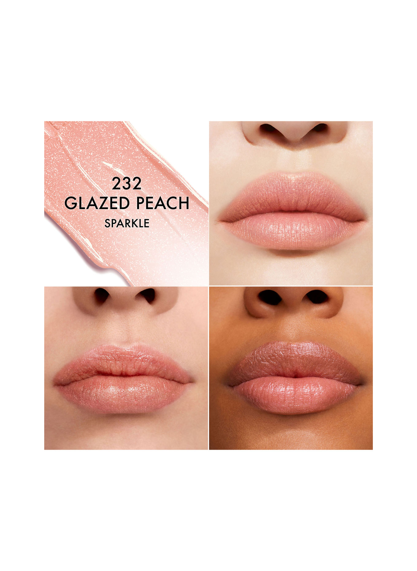 DIOR ROUGE DIOR - LIMITIERTE EDITION: 232 GLAZED PEACH