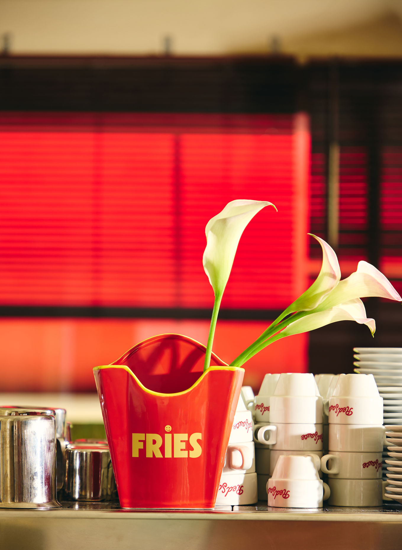fluid MARKET Wazon FRIES: CZERWONY / ŻÓŁTY