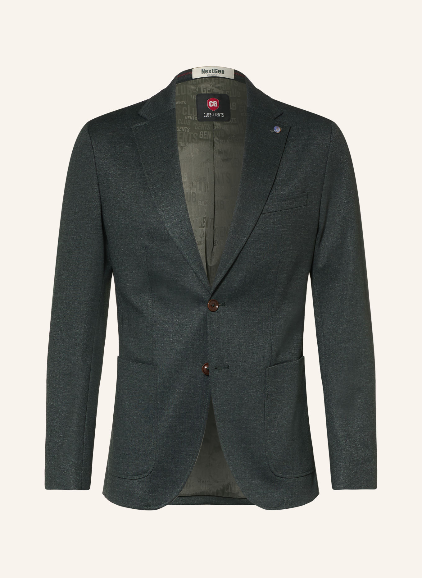 CG - CLUB of GENTS CG CUBA Slim Fit Suit Jacket: 53 Dunkelgrün