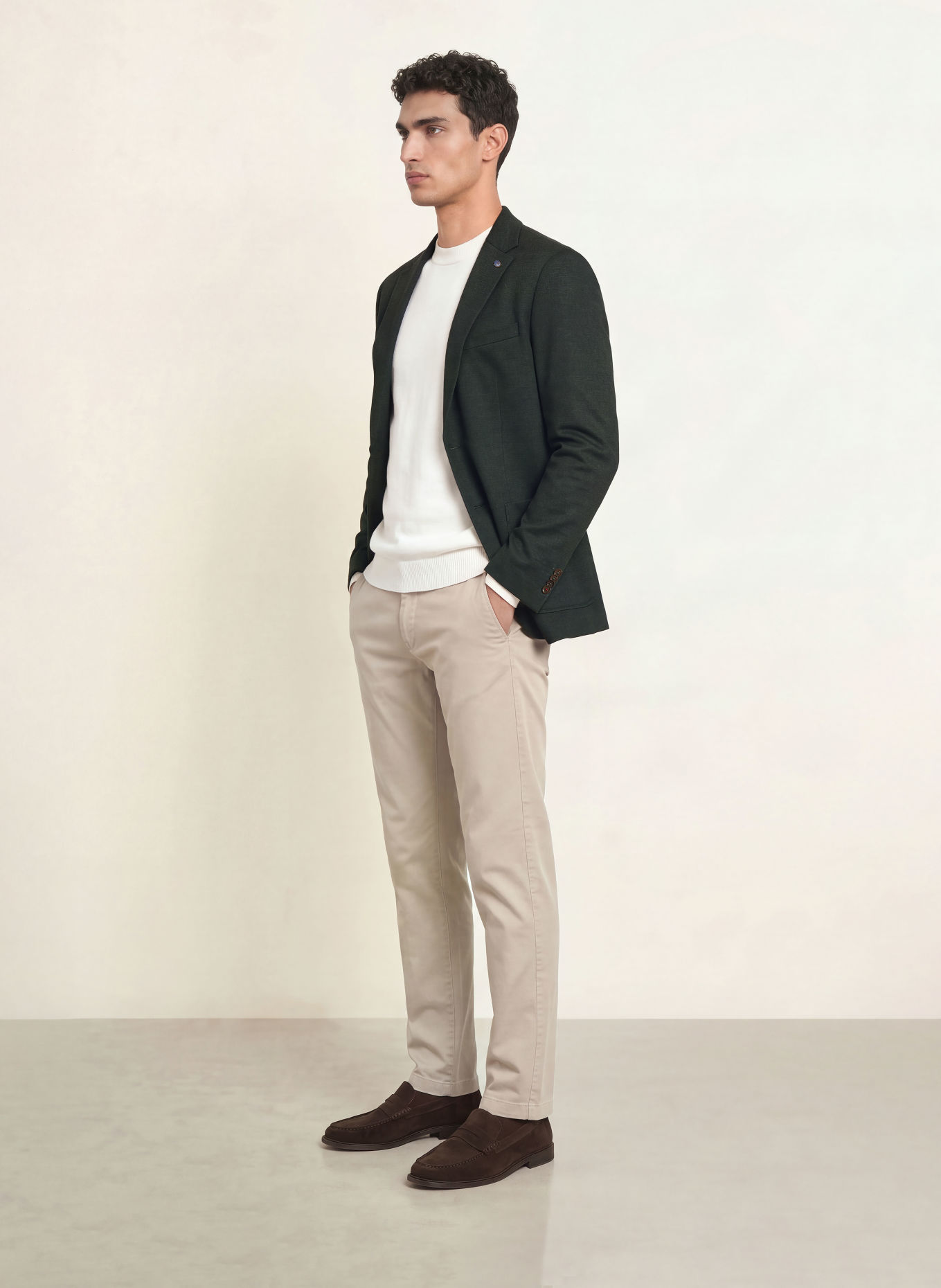 CG - CLUB of GENTS CG CUBA Slim Fit Suit Jacket: 53 Dunkelgrün