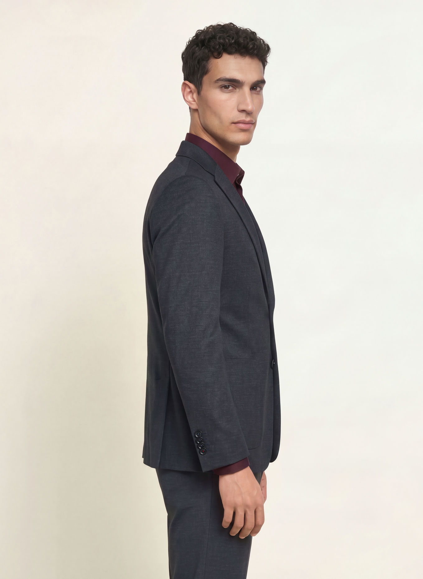 CG - CLUB of GENTS Anzugsakko CG CUBA Slim Fit: 63 DUNKELBLAU