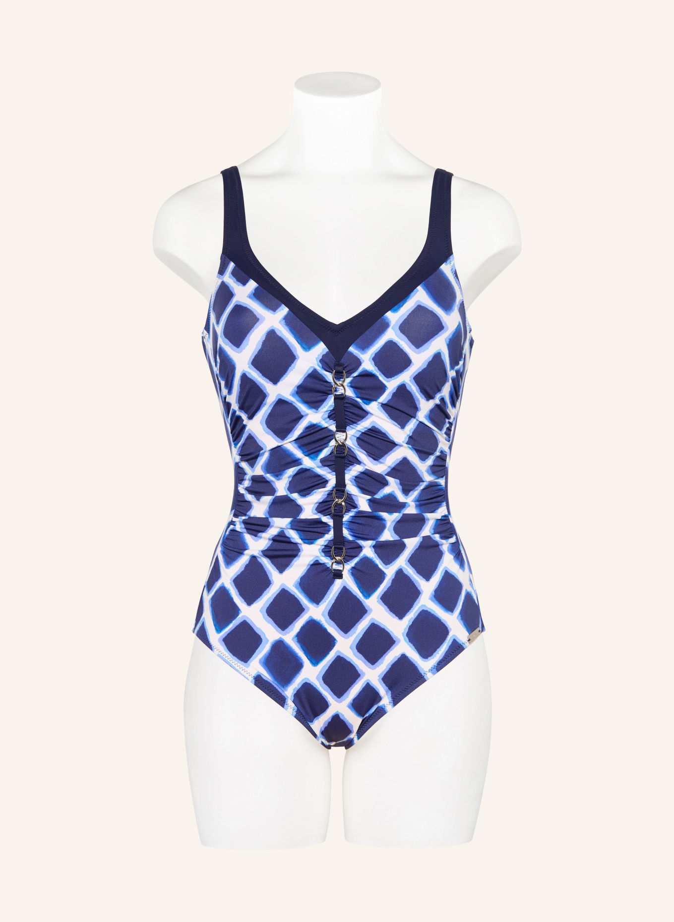 Charmline Badeanzug NAUTICAL RHYTHM im Shaping-Effekt: DUNKELBLAU / HELLBLAU / WEISS