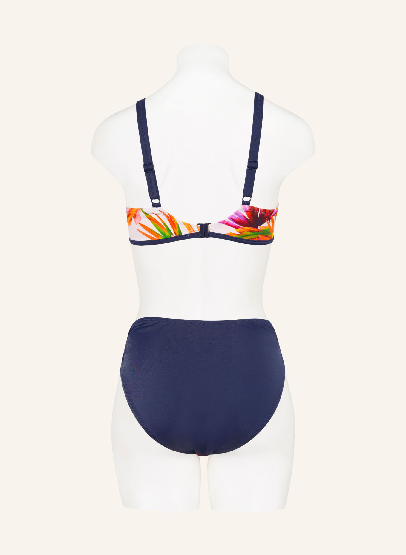 Charmline Bügel-Bikini TROPIC VOYAGE: WEISS / NEONORANGE / DUNKELBLAU