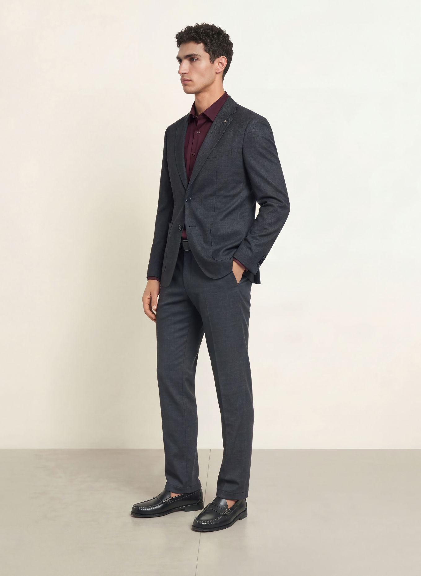 CG - CLUB of GENTS Anzughose CG Orlando Relaxed Fit aus Jersey: 63 DUNKELBLAU
