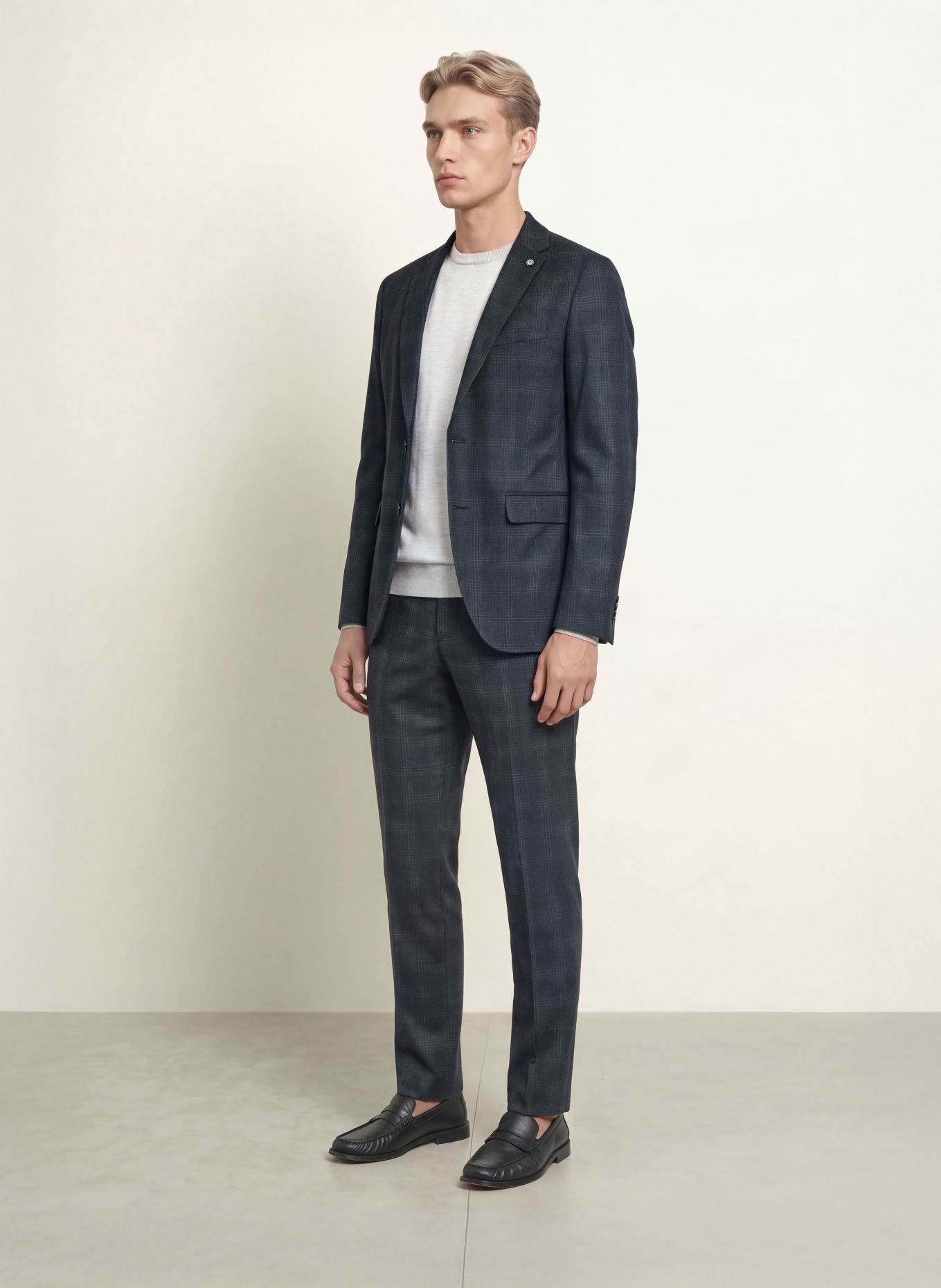 CG - CLUB of GENTS CG CALVIN Slim Fit Suit Jacket: 63 DUNKELBLAU