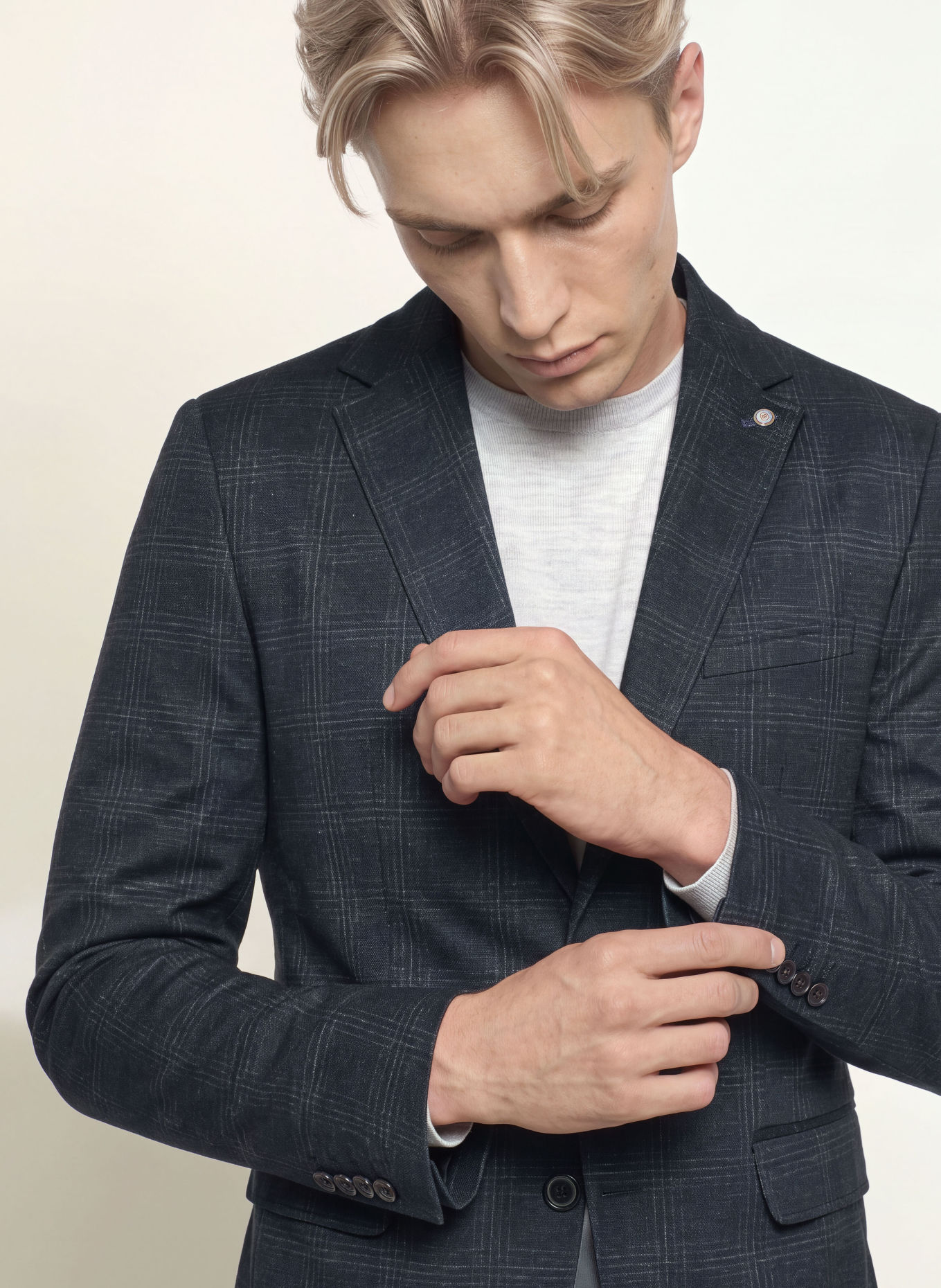 CG - CLUB of GENTS CG CALVIN Slim Fit Suit Jacket: 63 DUNKELBLAU