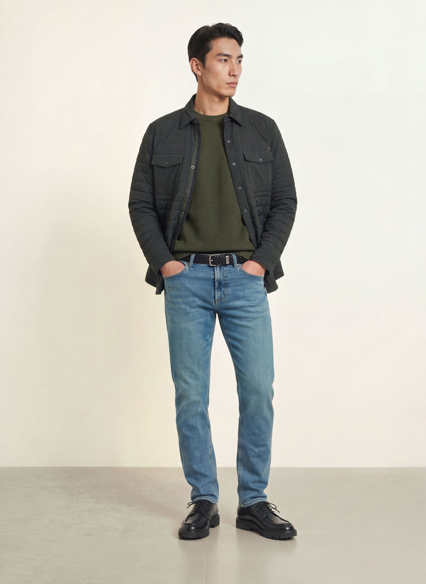 FAHERTY Tailored-Fit Jeans: IOC INDIGO OCEAN WASH