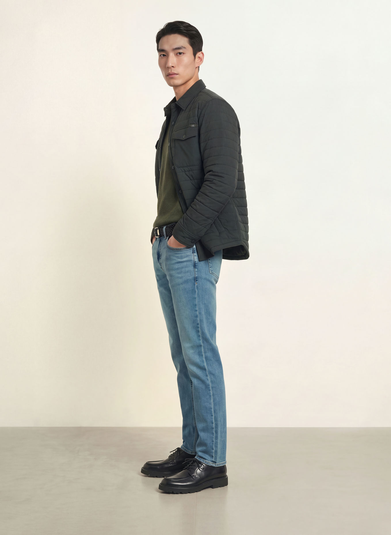 FAHERTY Tailored-Fit Jeans: IOC INDIGO OCEAN WASH