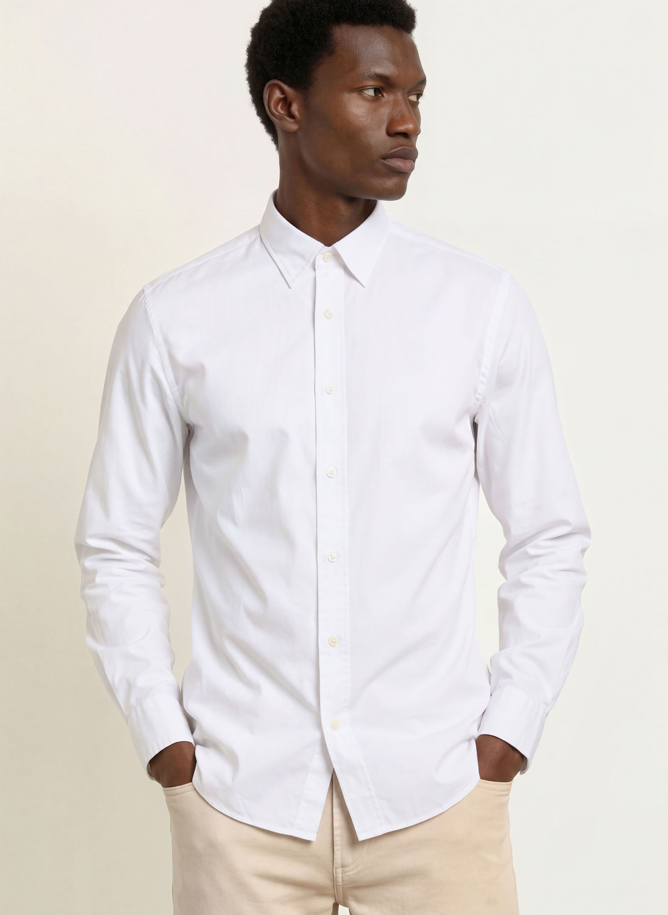 FAHERTY Hemd MOVEMENT Slim Fit: WEISS