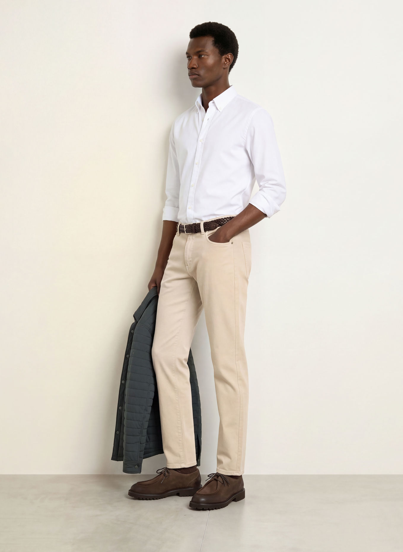 FAHERTY Hemd MOVEMENT Slim Fit: WEISS