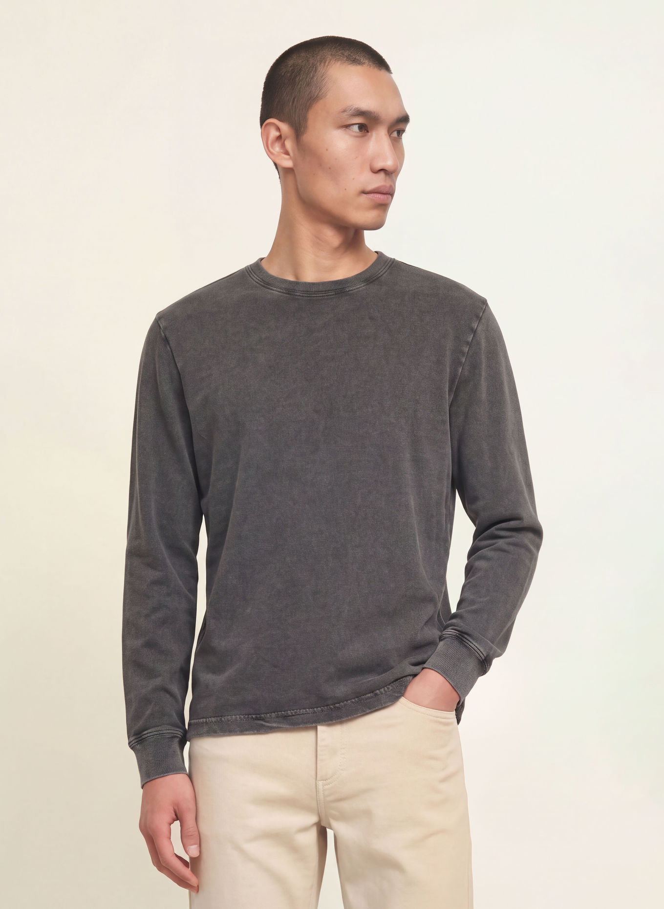FAHERTY Long-sleeve shirt: DARK GRAY