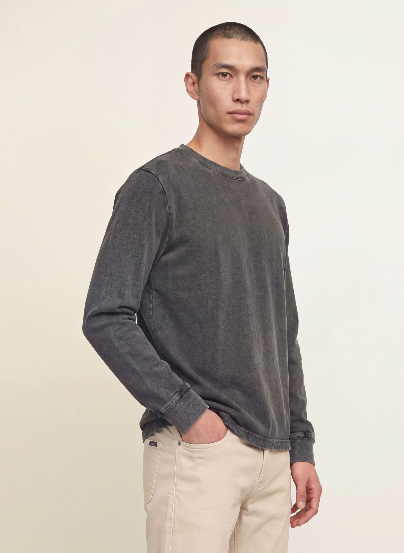 FAHERTY Long-sleeve shirt: DARK GRAY