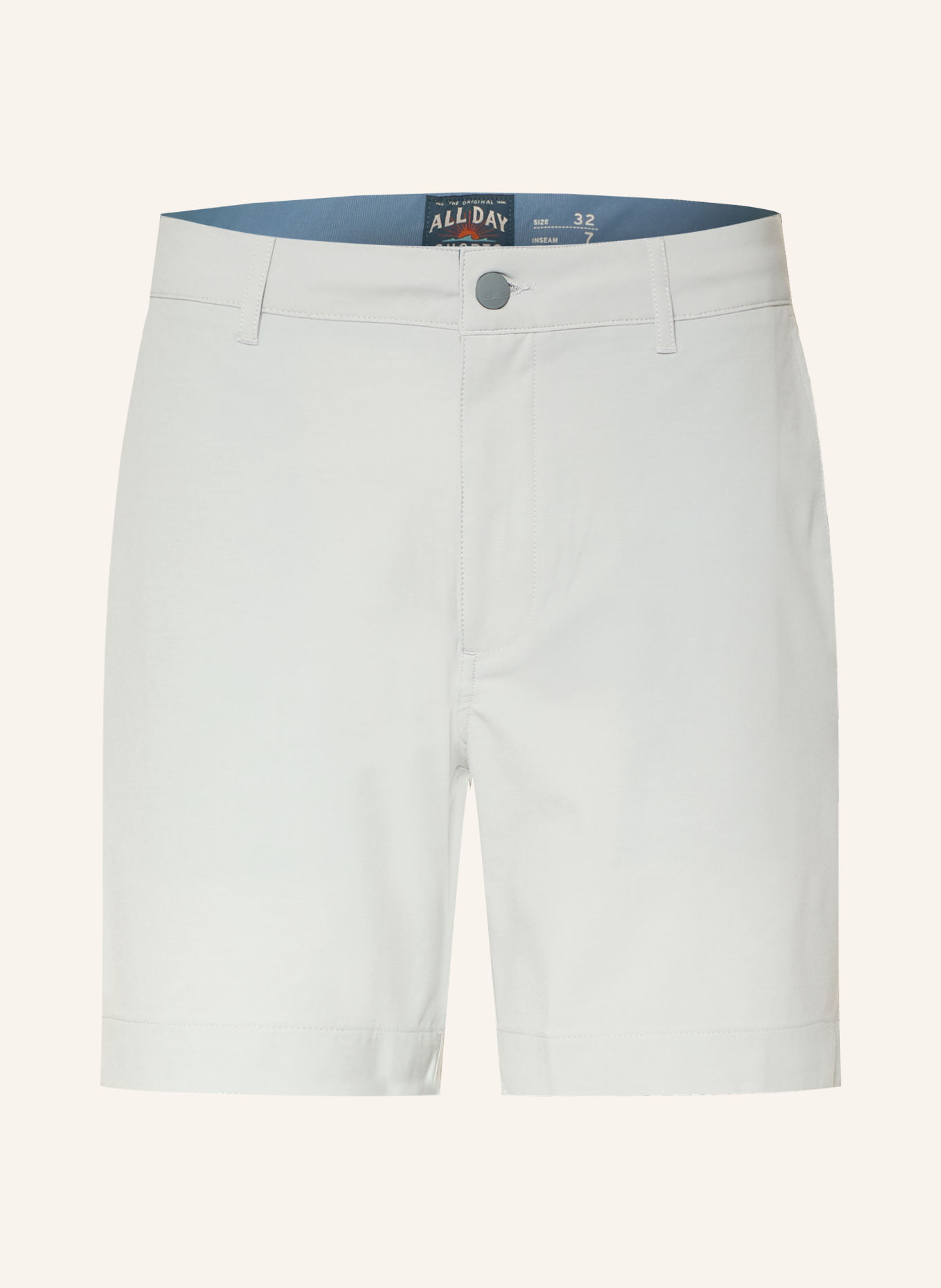 FAHERTY ALL DAY Classic Fit Shorts: LIGHT GRAY