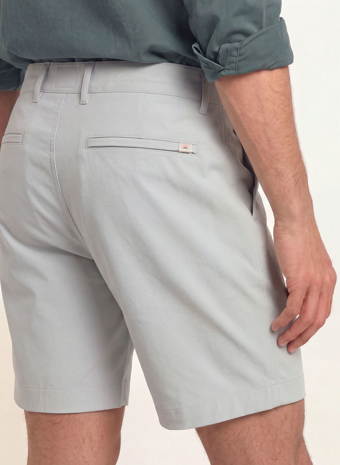 FAHERTY ALL DAY Classic Fit Shorts: LIGHT GRAY