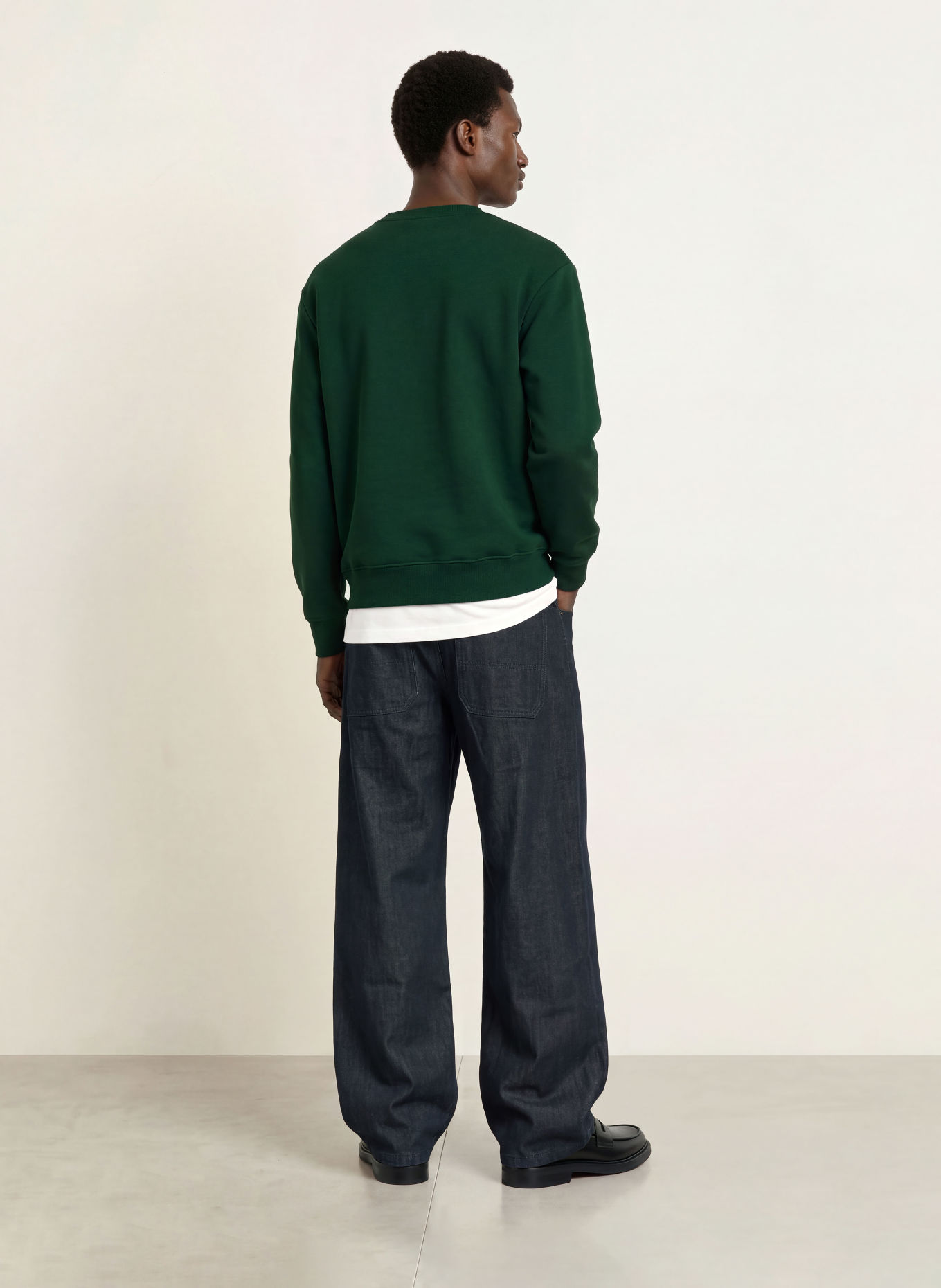 ARKET Sweatshirt: DARK GREEN
