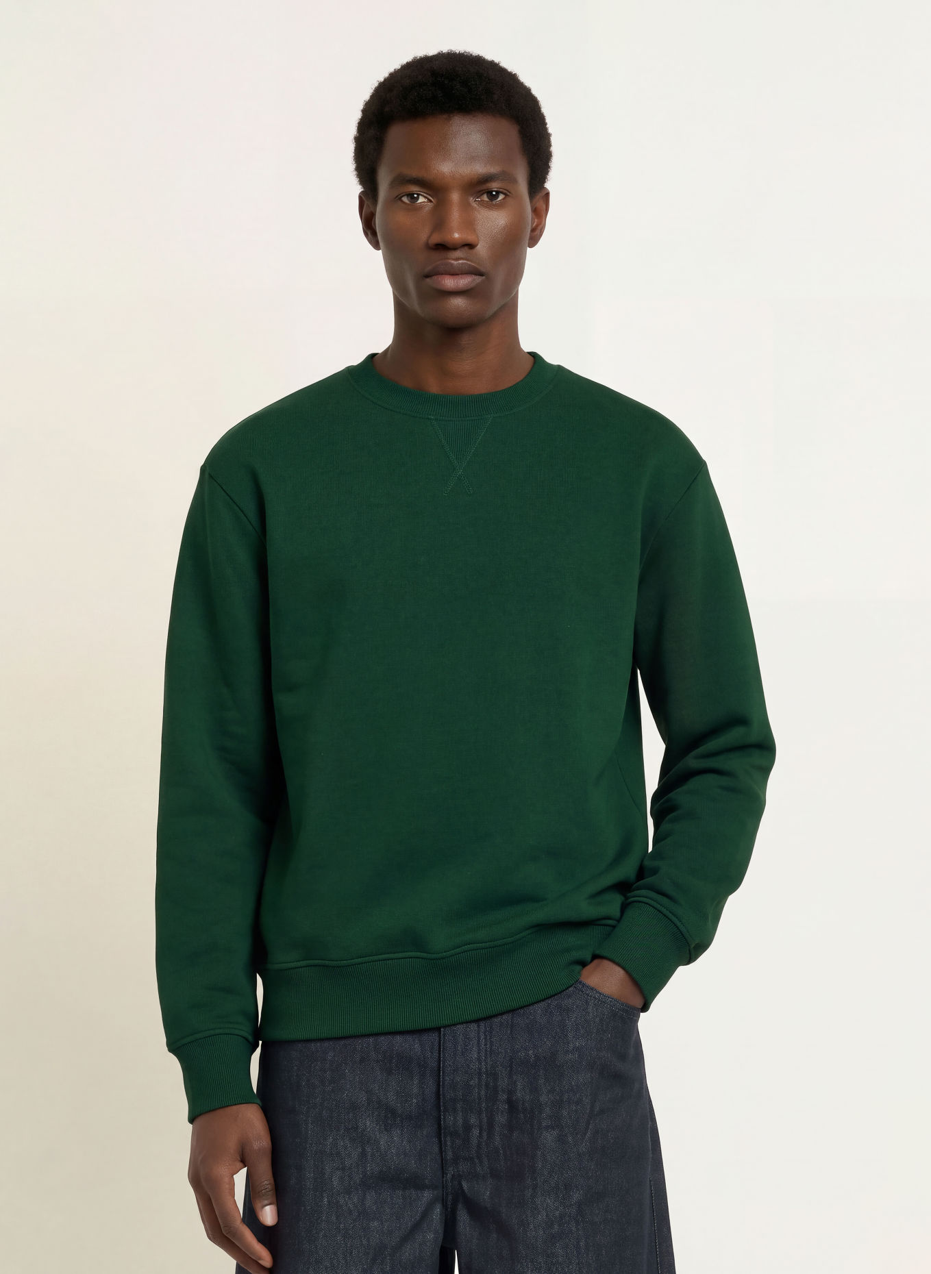 ARKET Sweatshirt: DARK GREEN