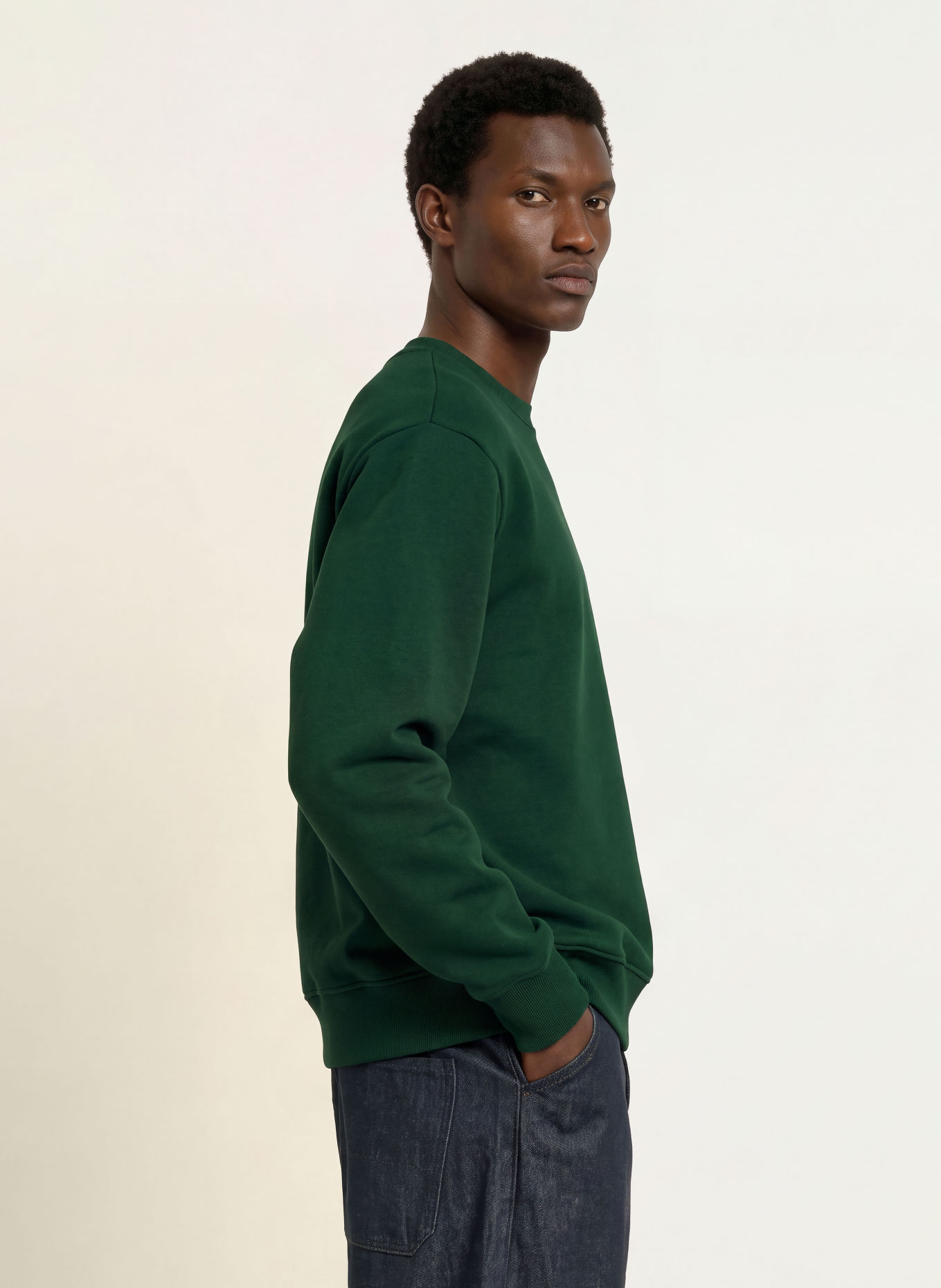 ARKET Sweatshirt: DARK GREEN