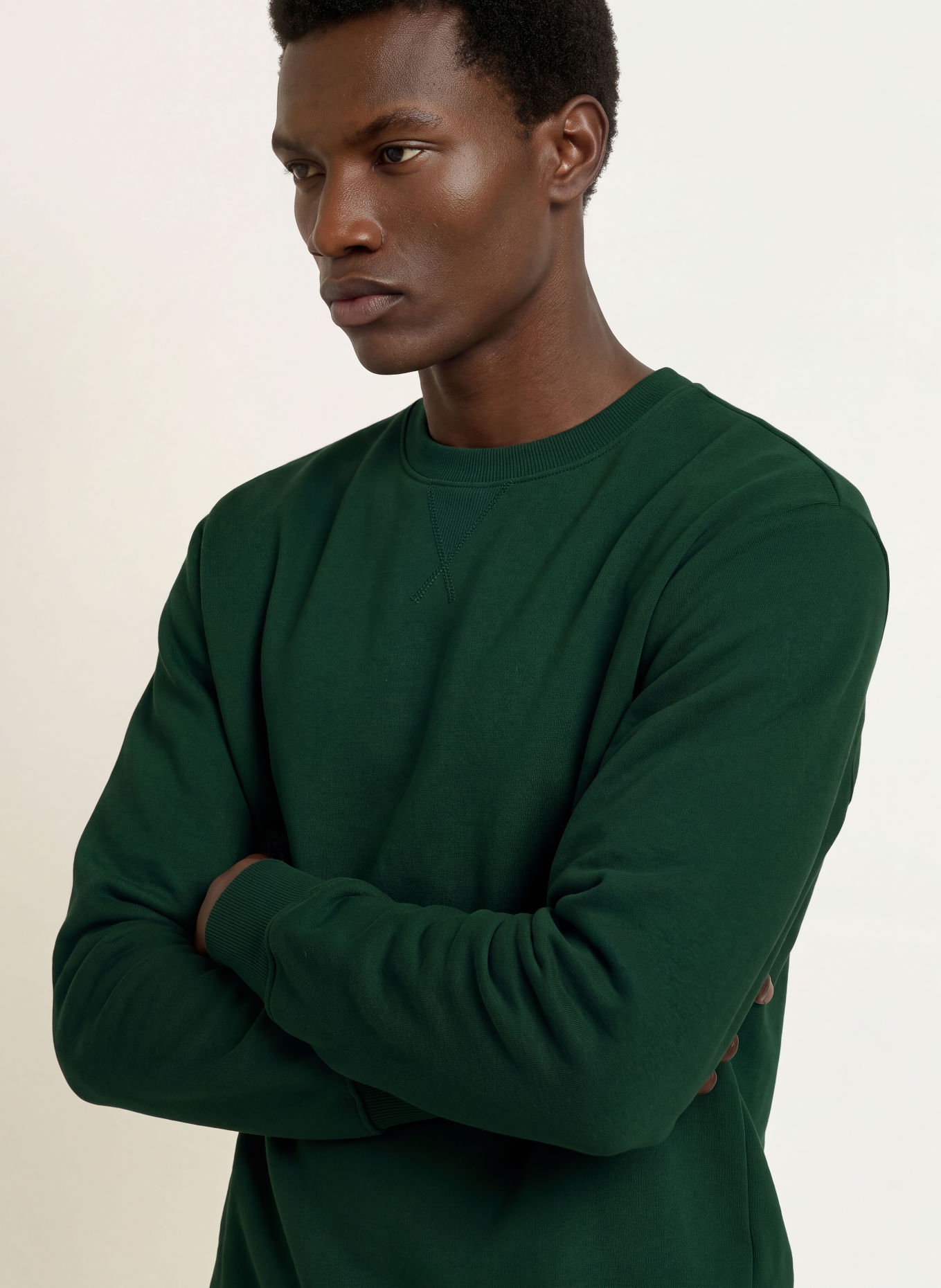 ARKET Sweatshirt: DARK GREEN
