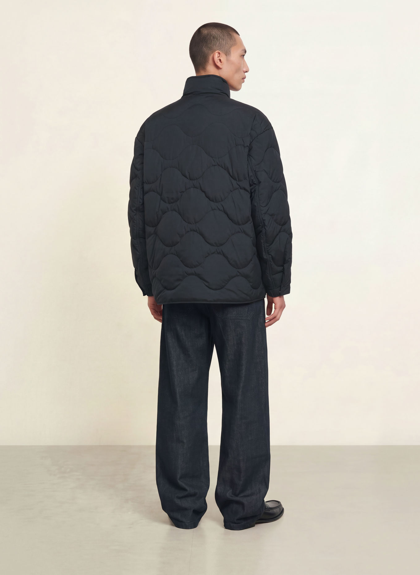 ARKET Lightweight down jacket: DARK BLUE