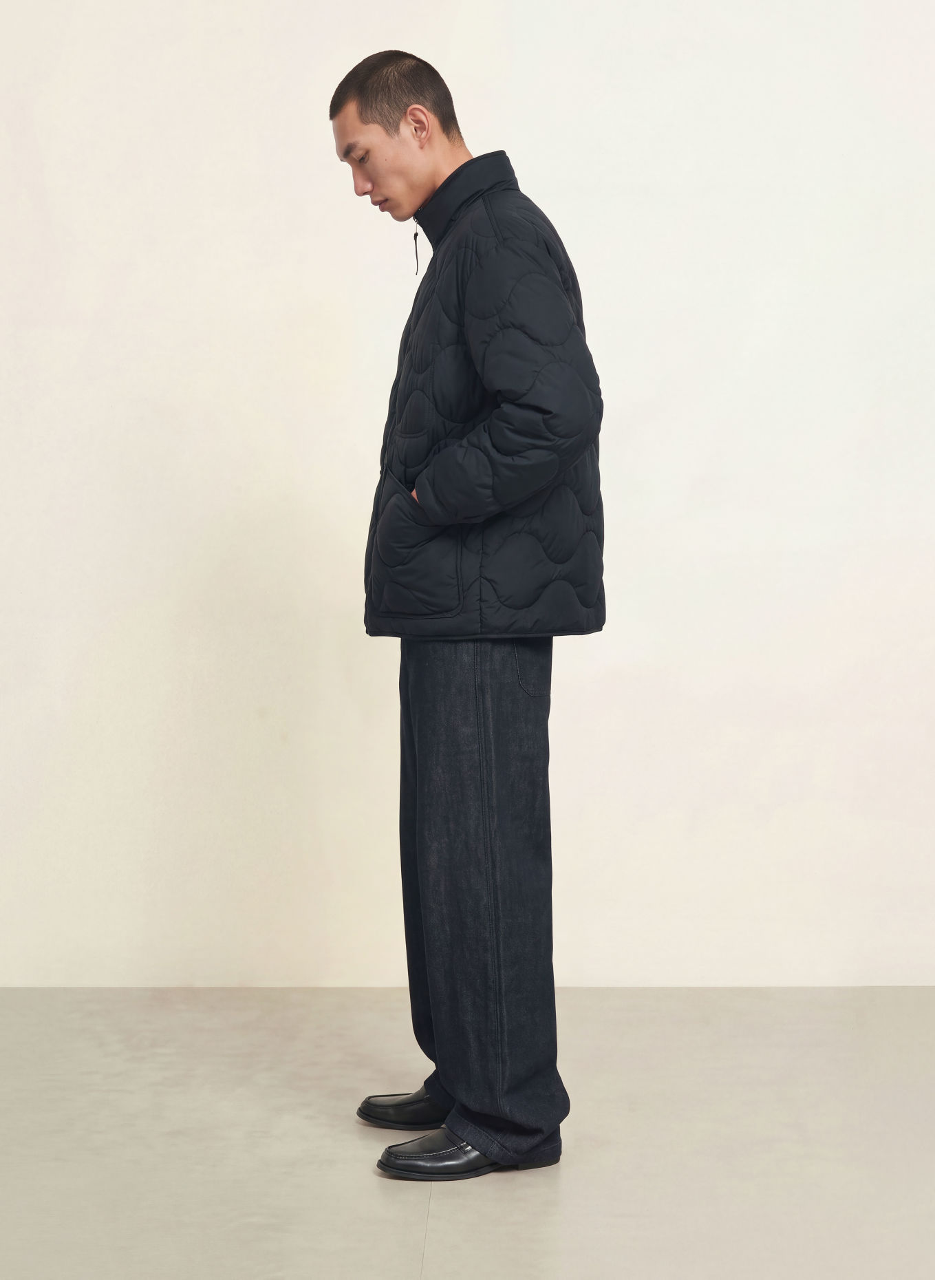 ARKET Lightweight down jacket: DARK BLUE