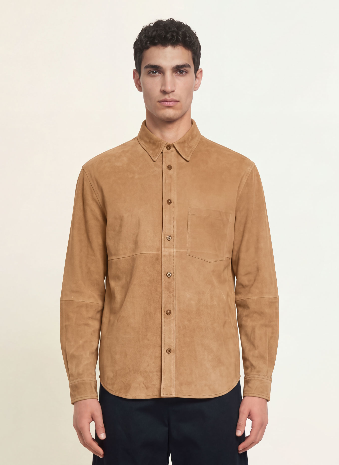 ARKET Surveste en cuir: MARRON CLAIR