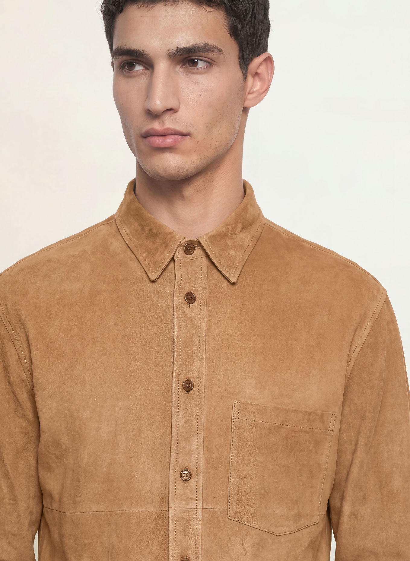 ARKET Surveste en cuir: MARRON CLAIR