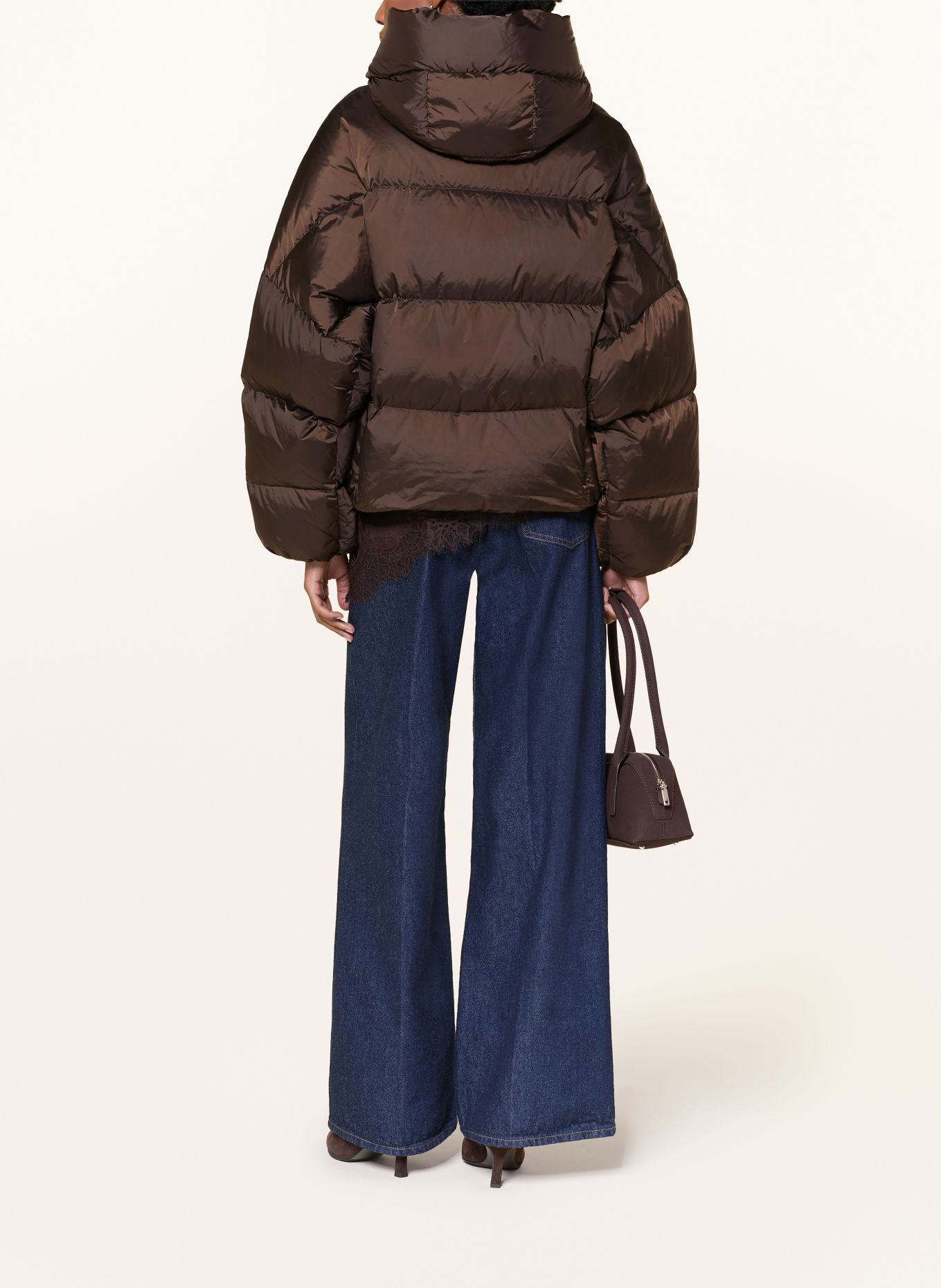 Rich & Royal Down jacket: DARK BROWN
