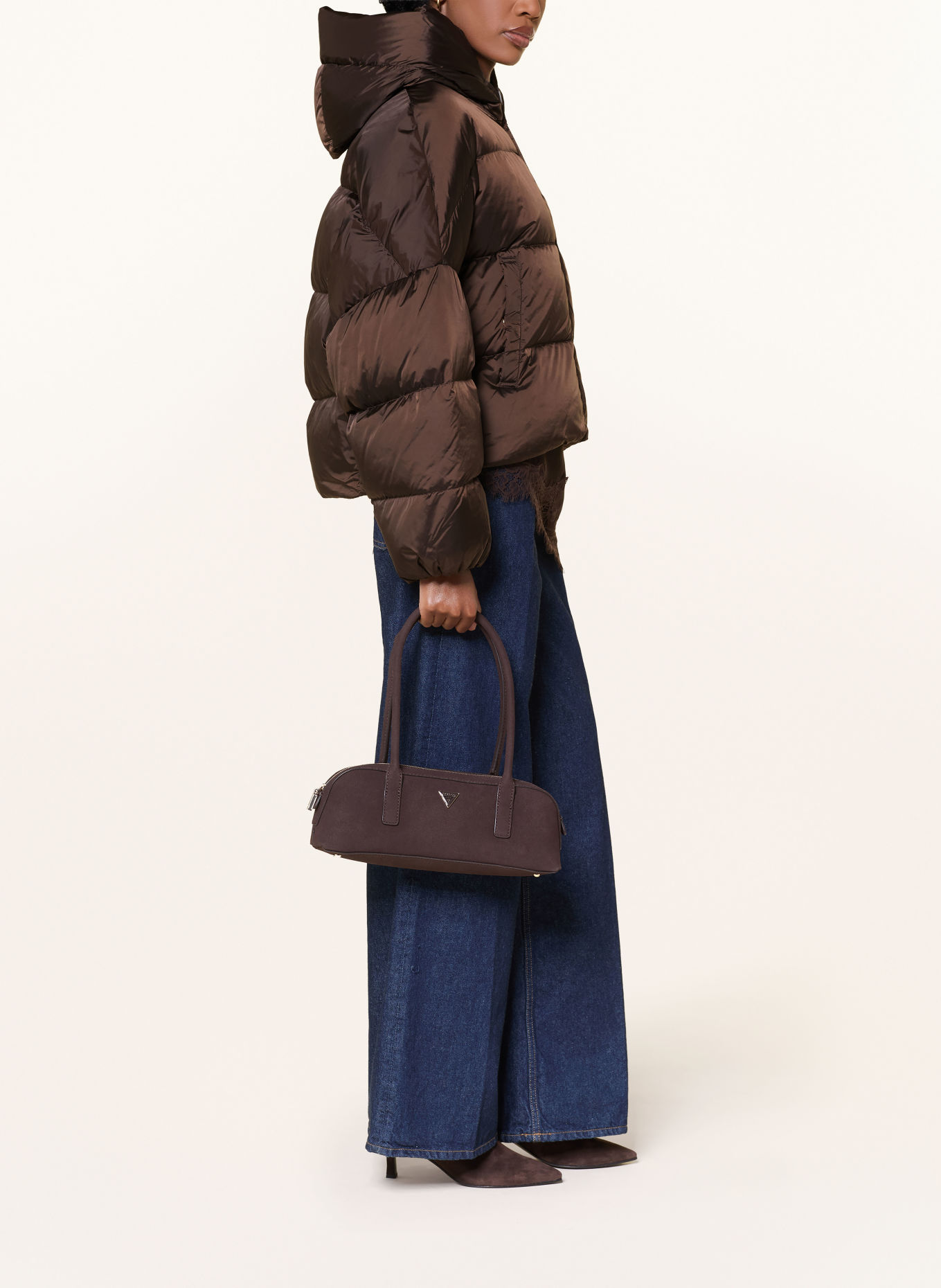 Rich & Royal Down jacket: DARK BROWN