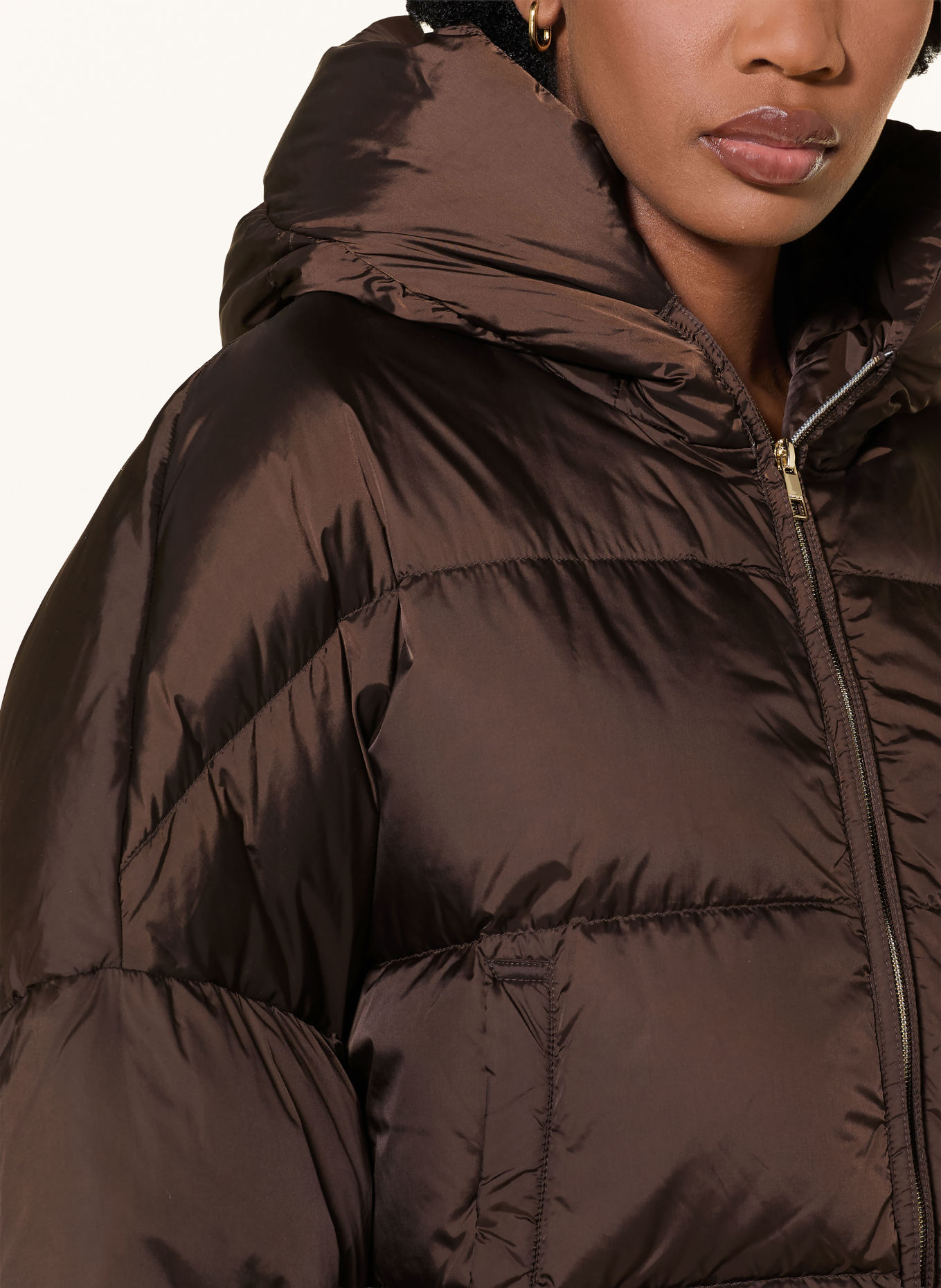 Rich & Royal Down jacket: DARK BROWN