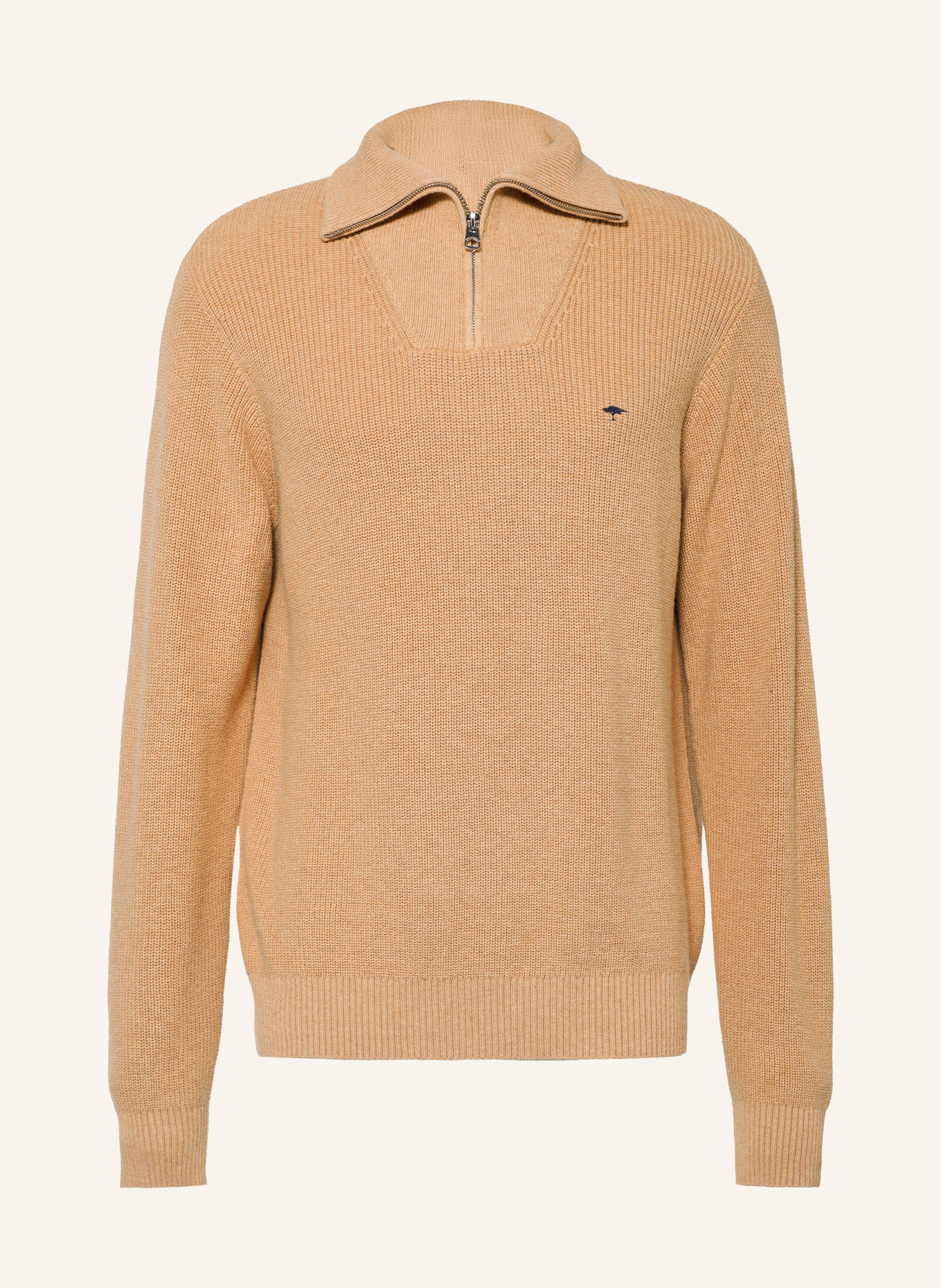 FYNCH-HATTON Half-zip sweater: BEIGE