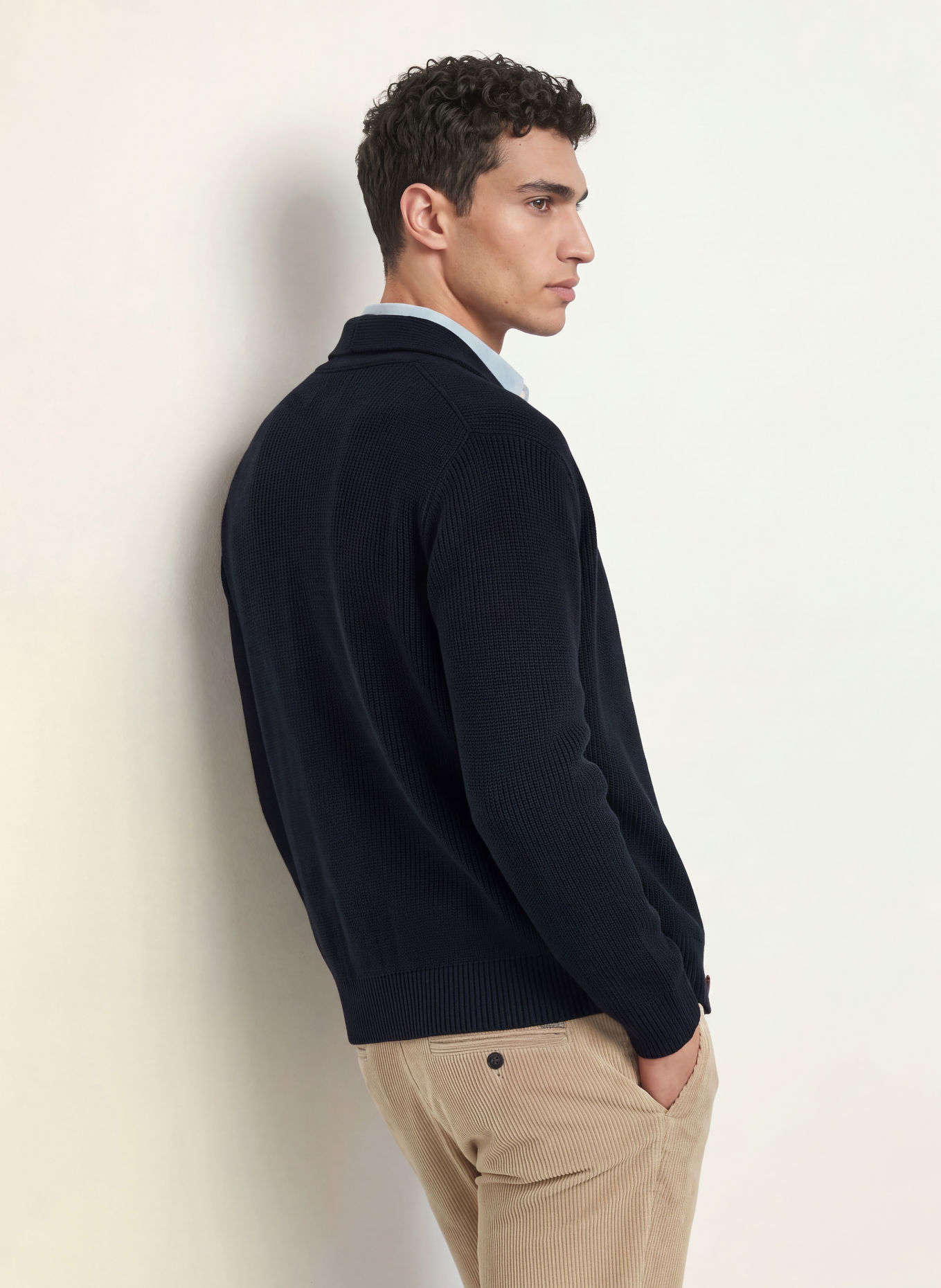 FYNCH-HATTON Strickjacke: DUNKELBLAU