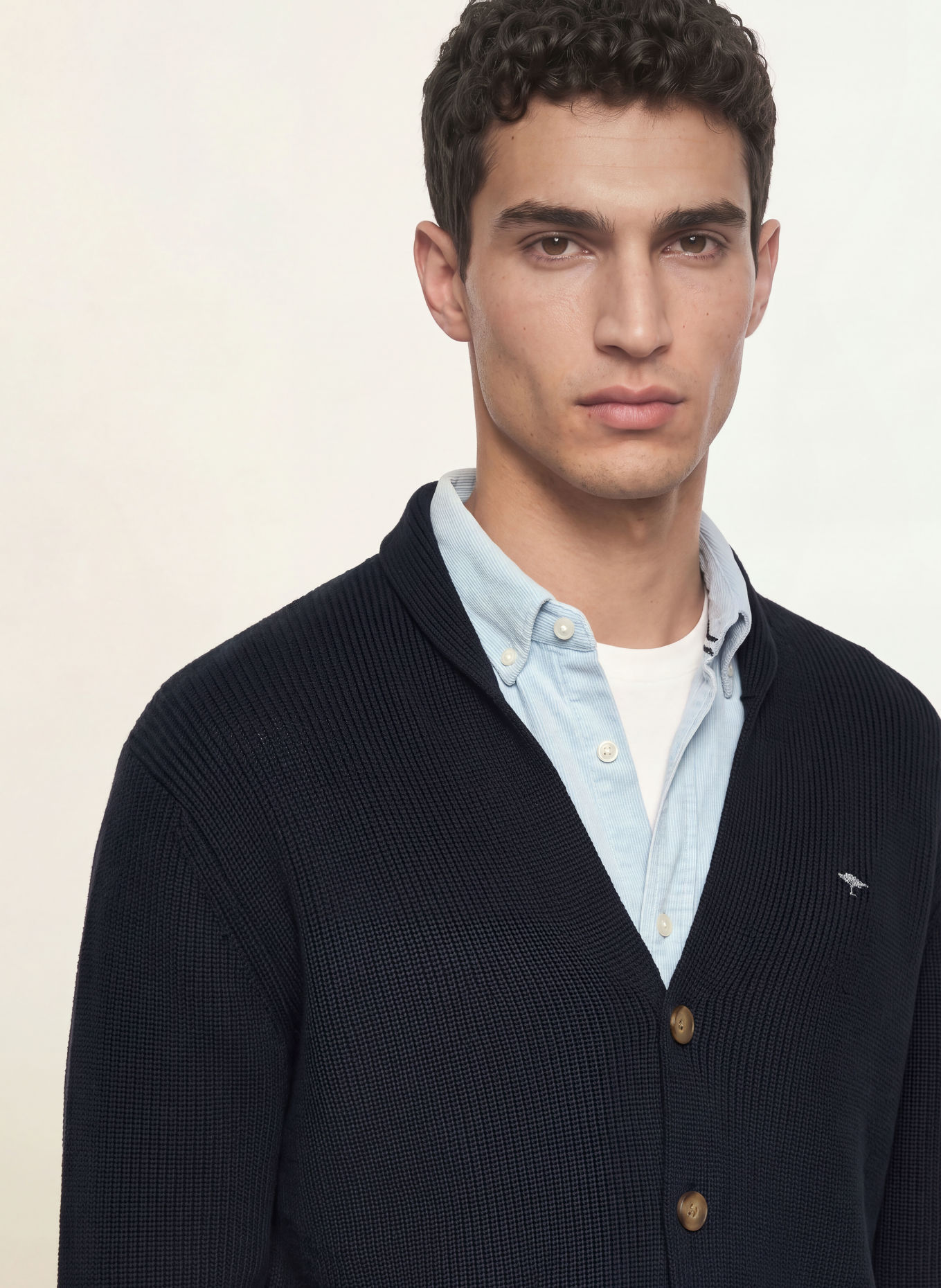 FYNCH-HATTON Strickjacke: DUNKELBLAU