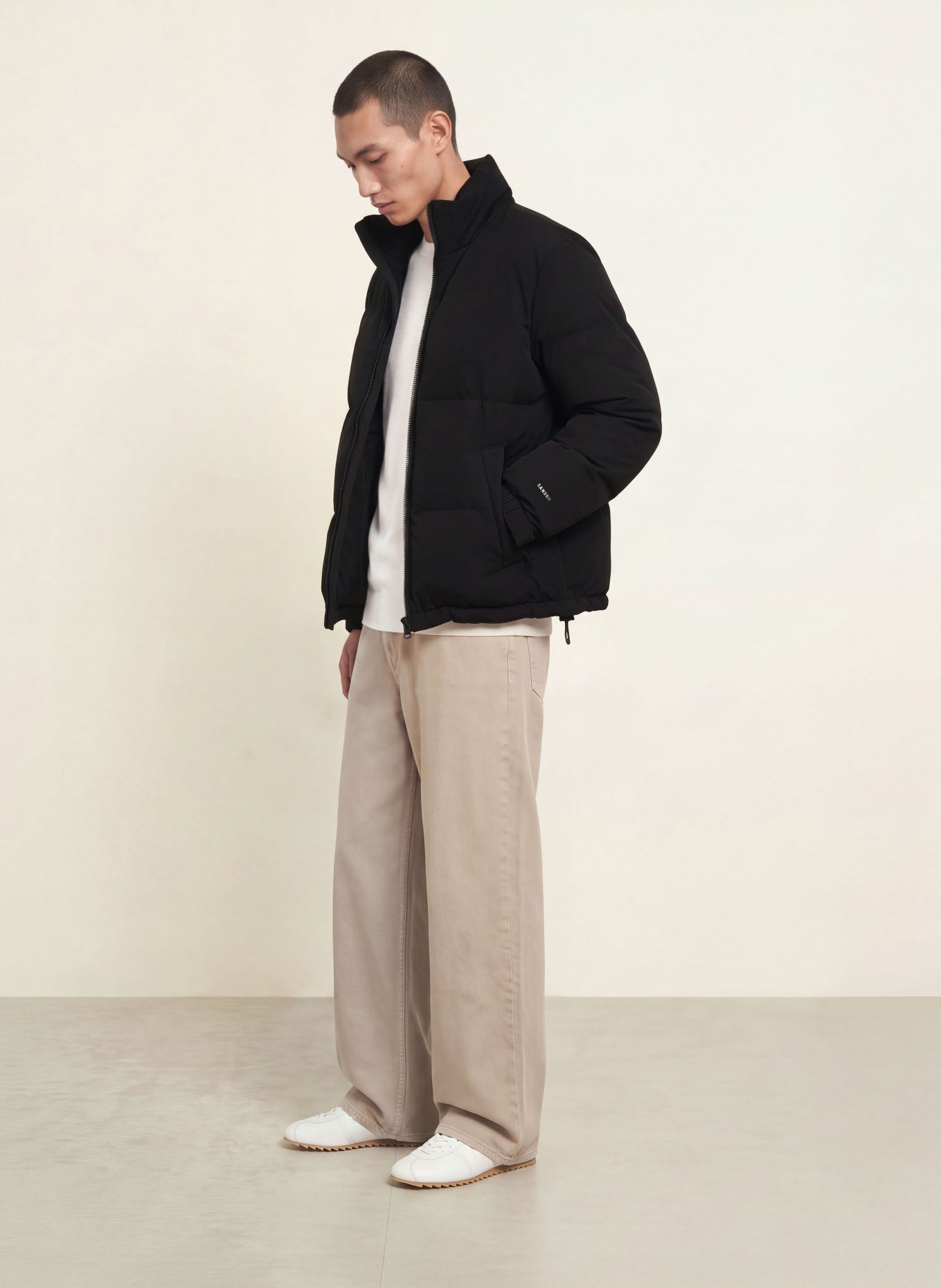 SANDRO Steppjacke: SCHWARZ