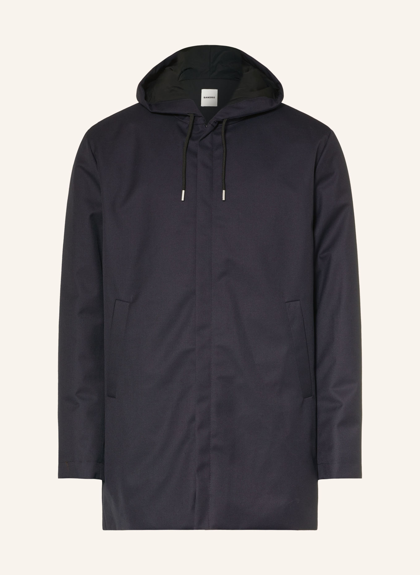 SANDRO Parka: GRANATOWY