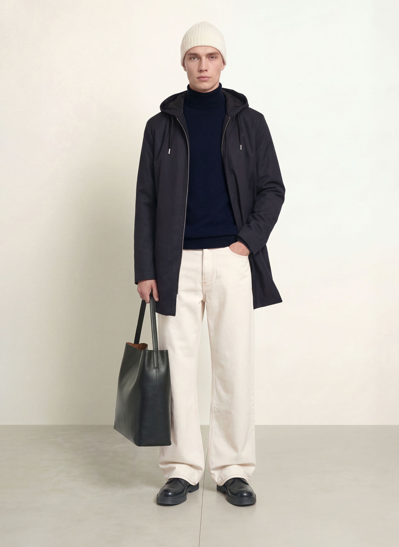 SANDRO Parka: GRANATOWY