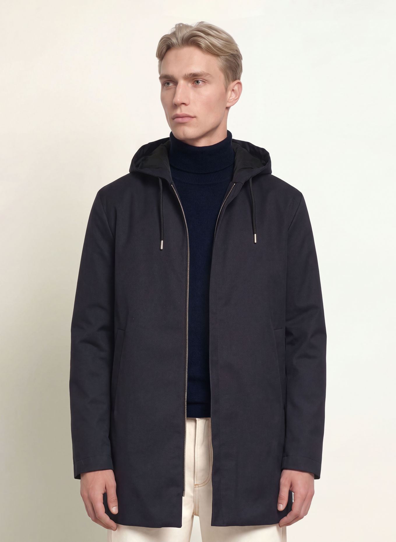 SANDRO Parka: GRANATOWY