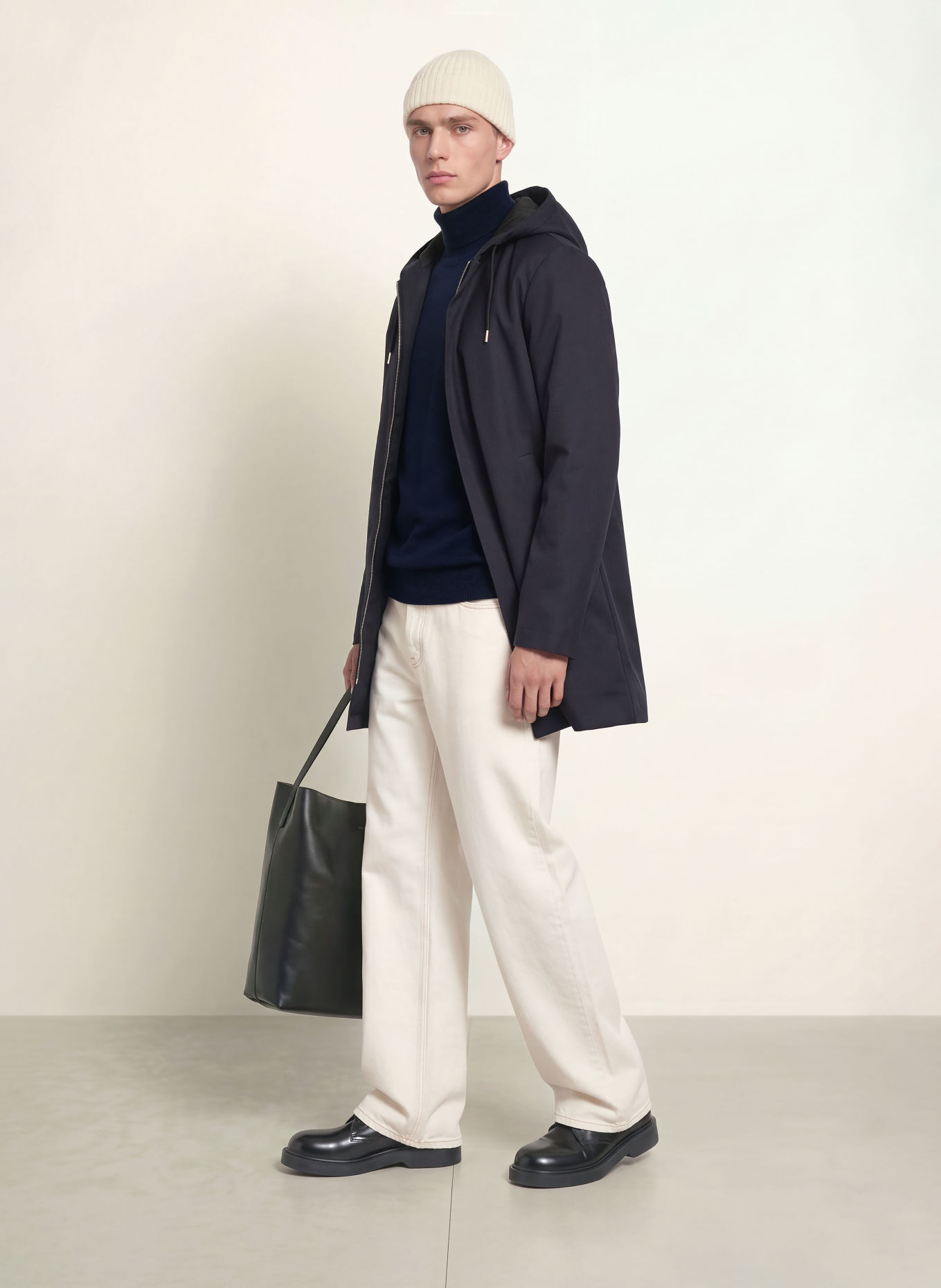 SANDRO Parka: GRANATOWY
