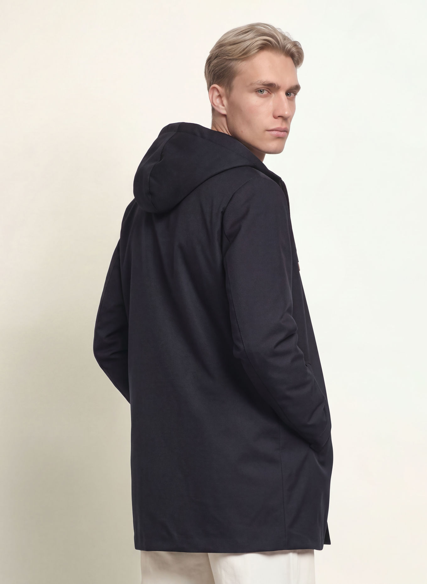 SANDRO Parka: GRANATOWY