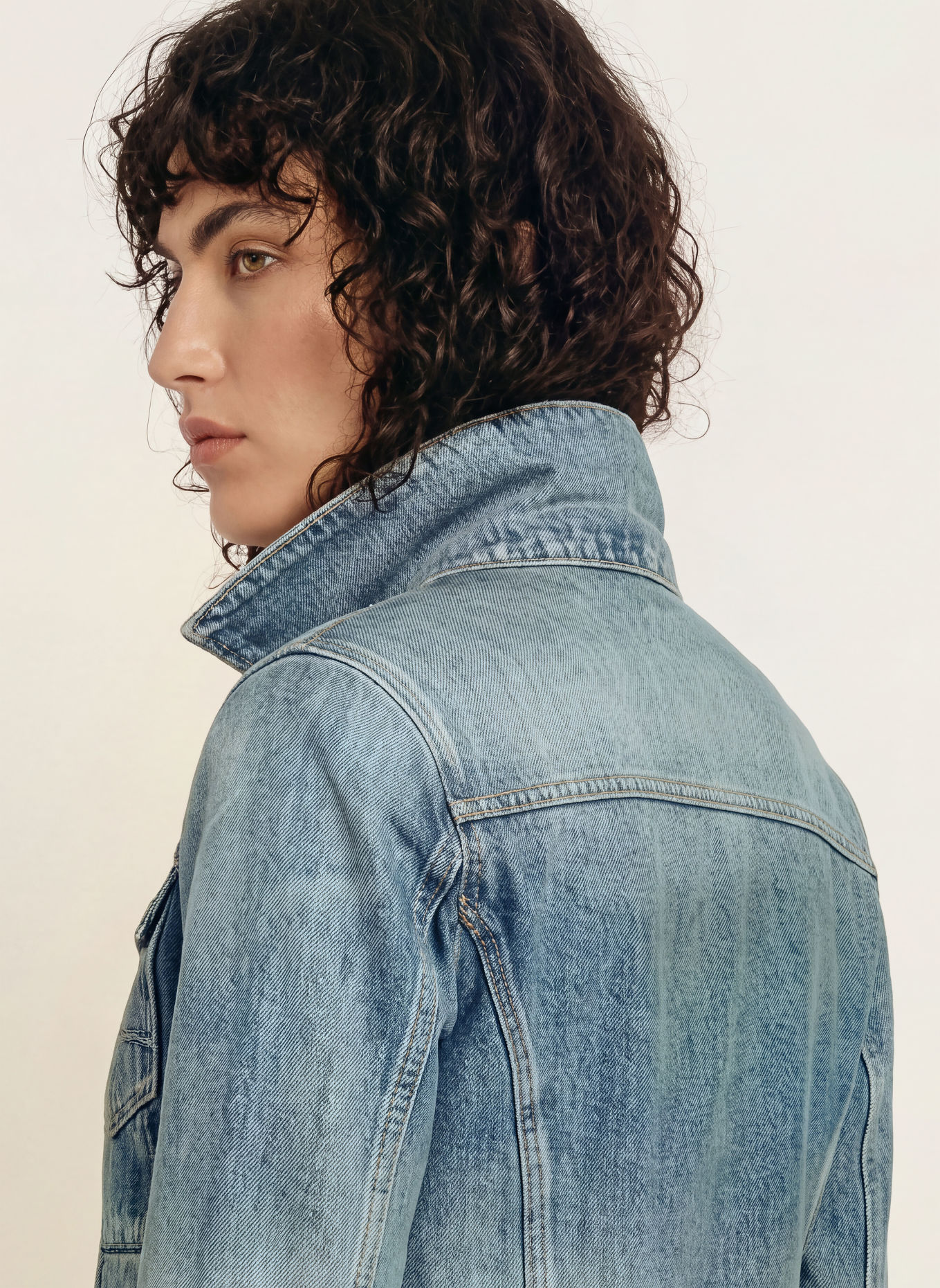 ALLSAINTS FITTED TRUCKER Denim Jacket: 2999 Vintage Indigo