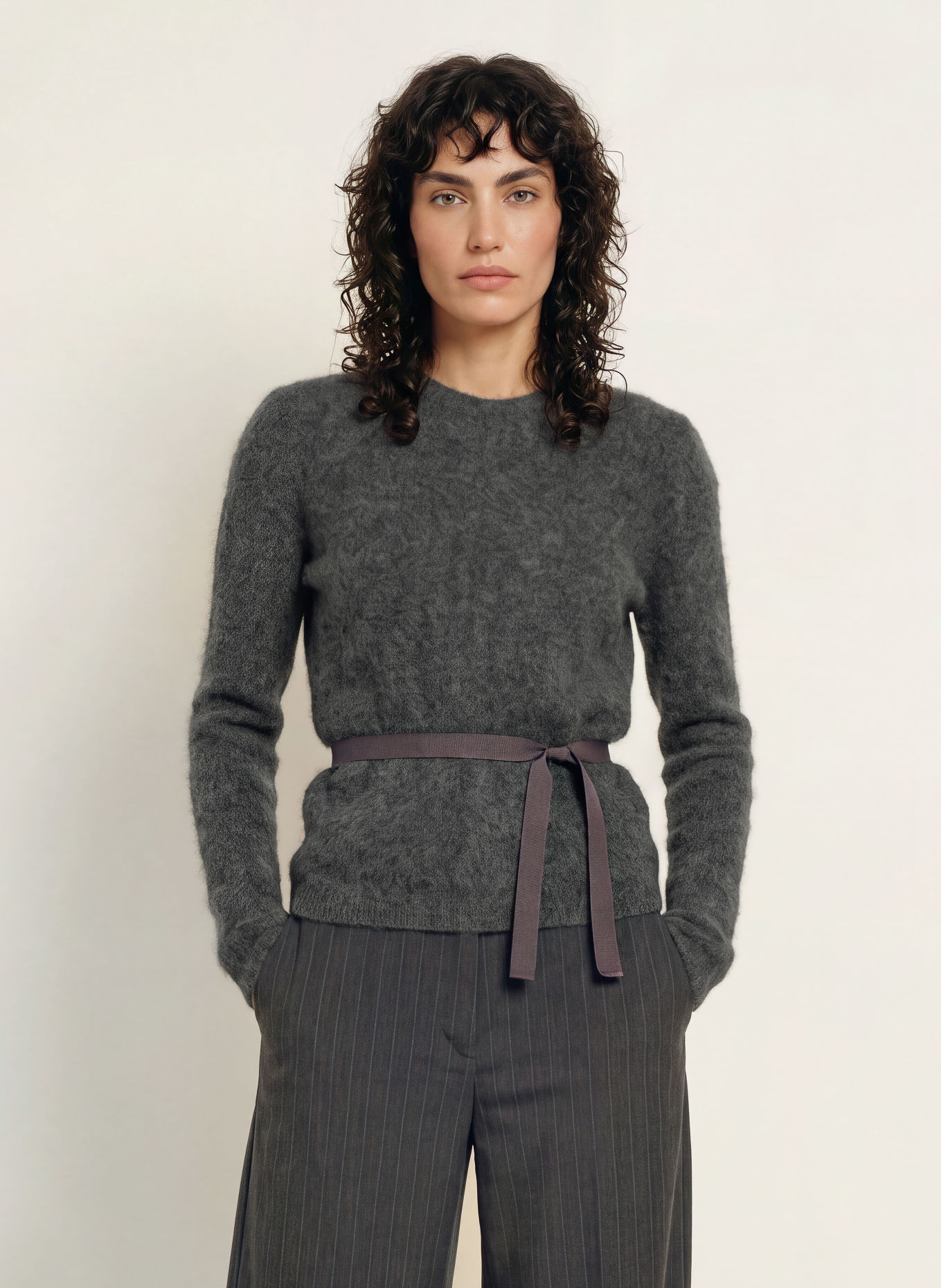 ba&sh Strickjacke TERRATS: DUNKELGRAU