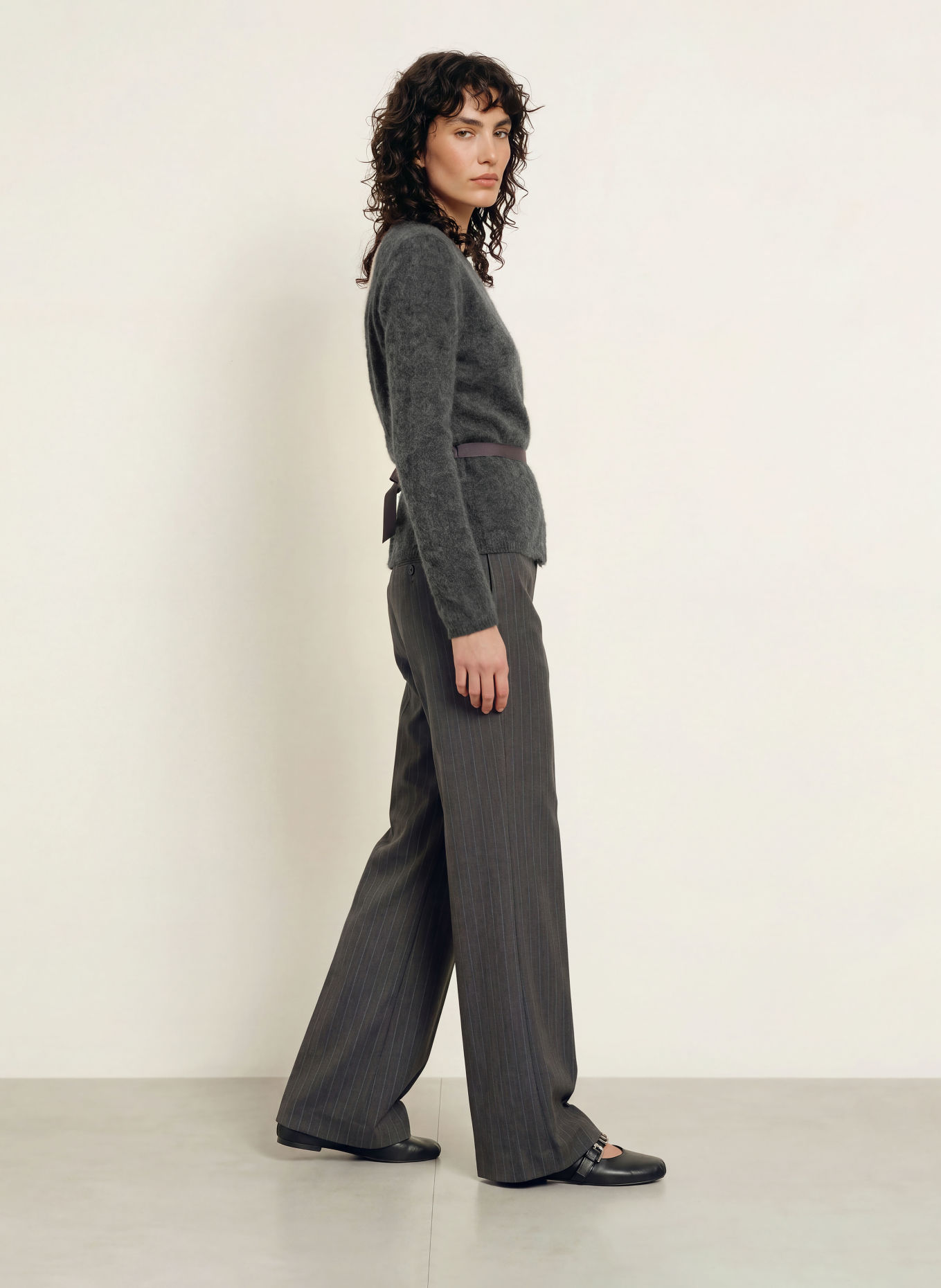 ba&sh Strickjacke TERRATS: DUNKELGRAU