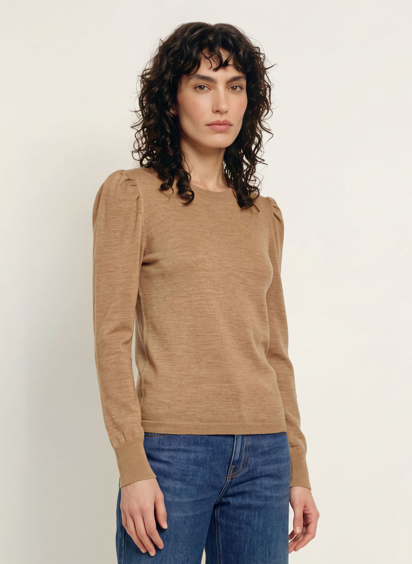 ba&sh Pulover BRITANIE: CAMEL