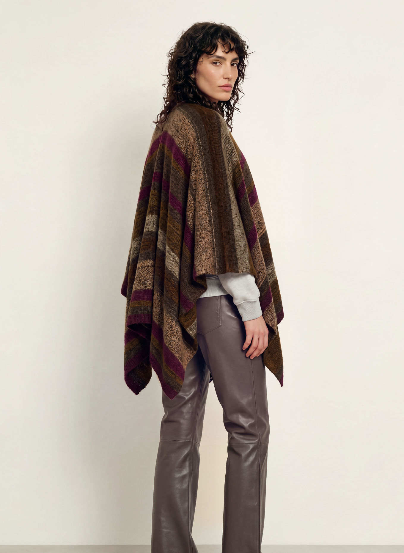 ba&sh Cape PERROS: BRAUN / BEIGE / SCHWARZ