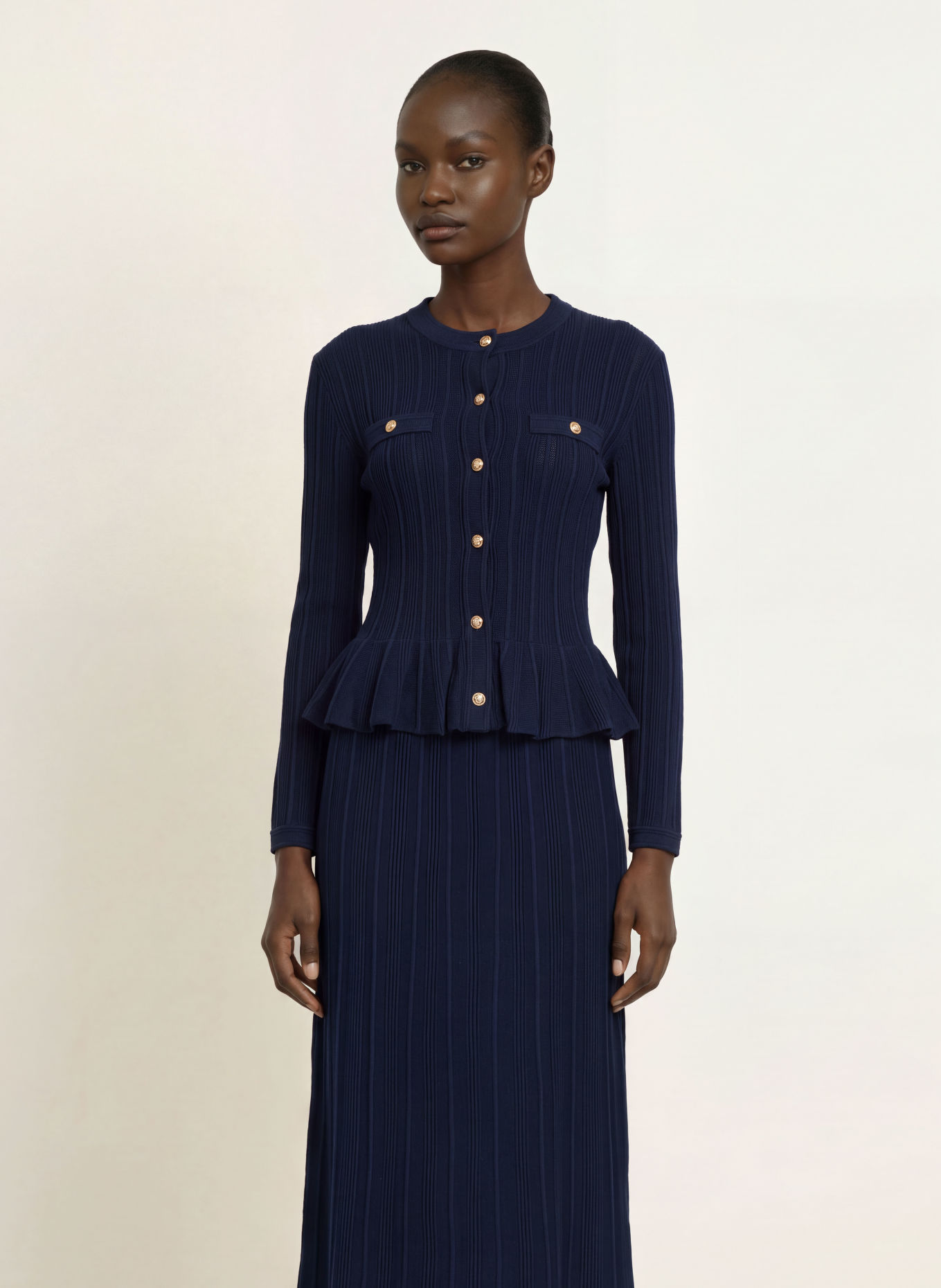 maje Strickkleid: DUNKELBLAU