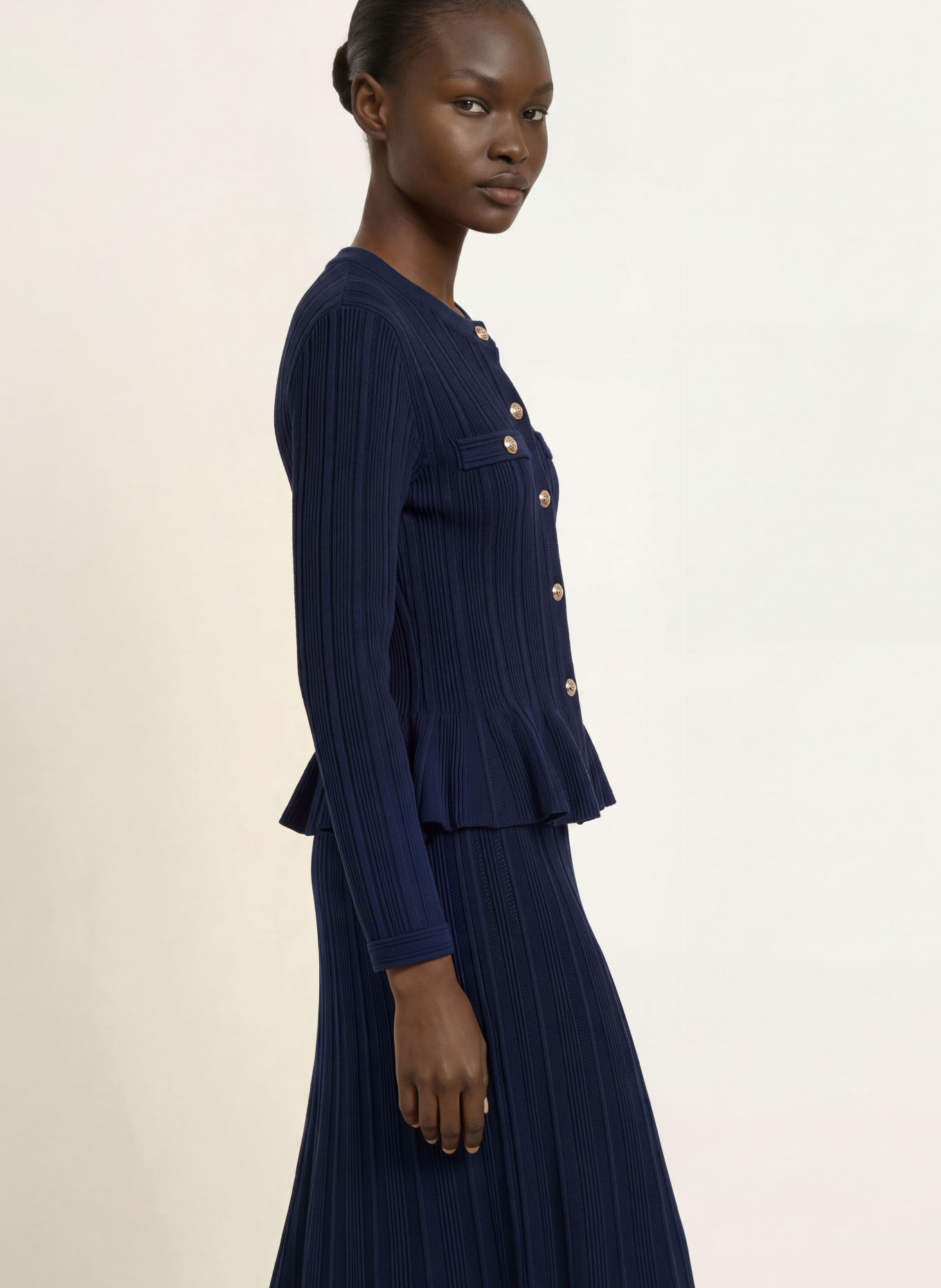 maje Strickkleid: DUNKELBLAU